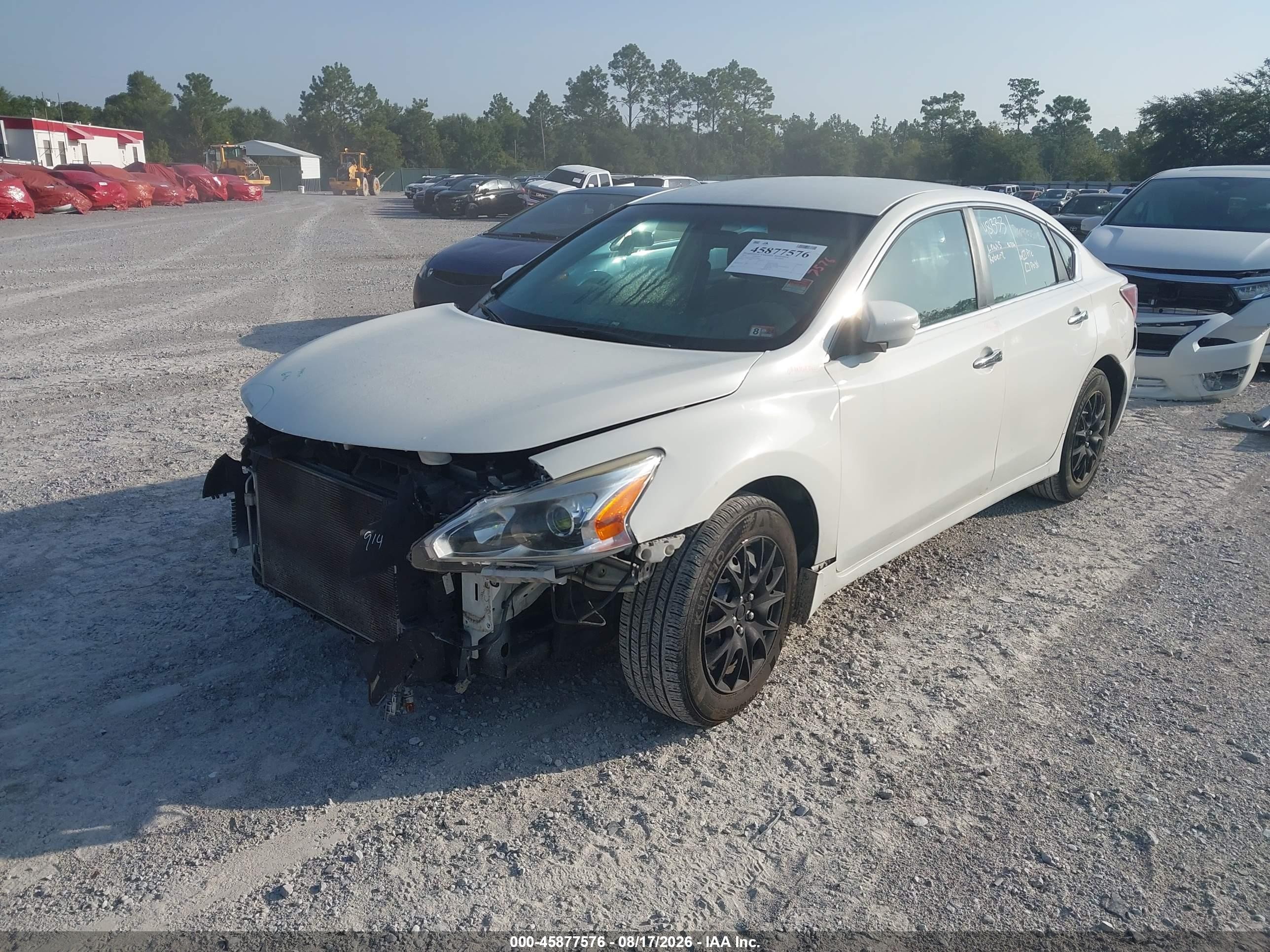 2014 Nissan Altima 2.5 S White vin: 1N4AL3AP1EC133662