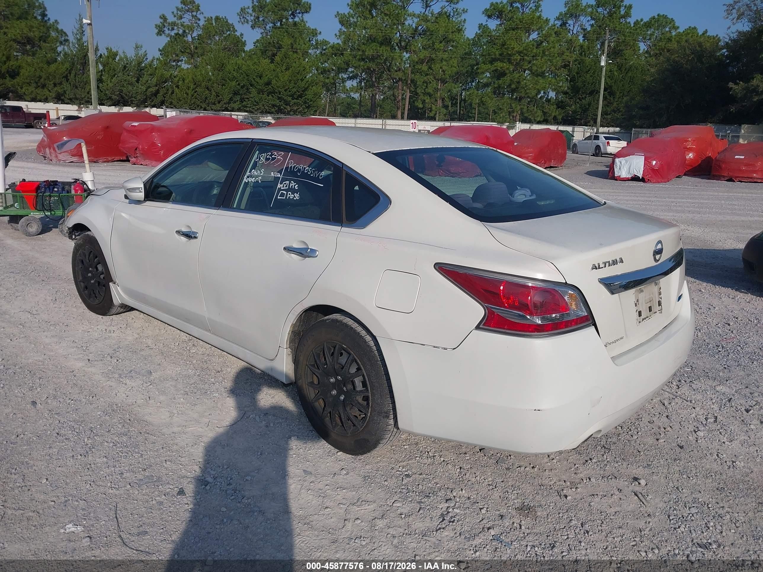 2014 Nissan Altima 2.5 S White vin: 1N4AL3AP1EC133662