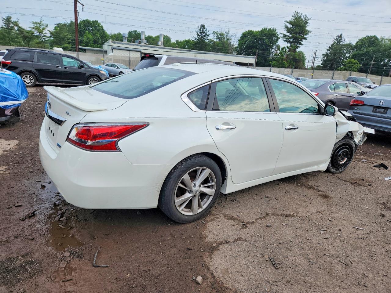 2014 Nissan Altima 2.5 Sl White vin: 1N4AL3AP1EC158805