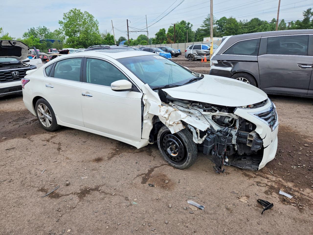 2014 Nissan Altima 2.5 Sl White vin: 1N4AL3AP1EC158805