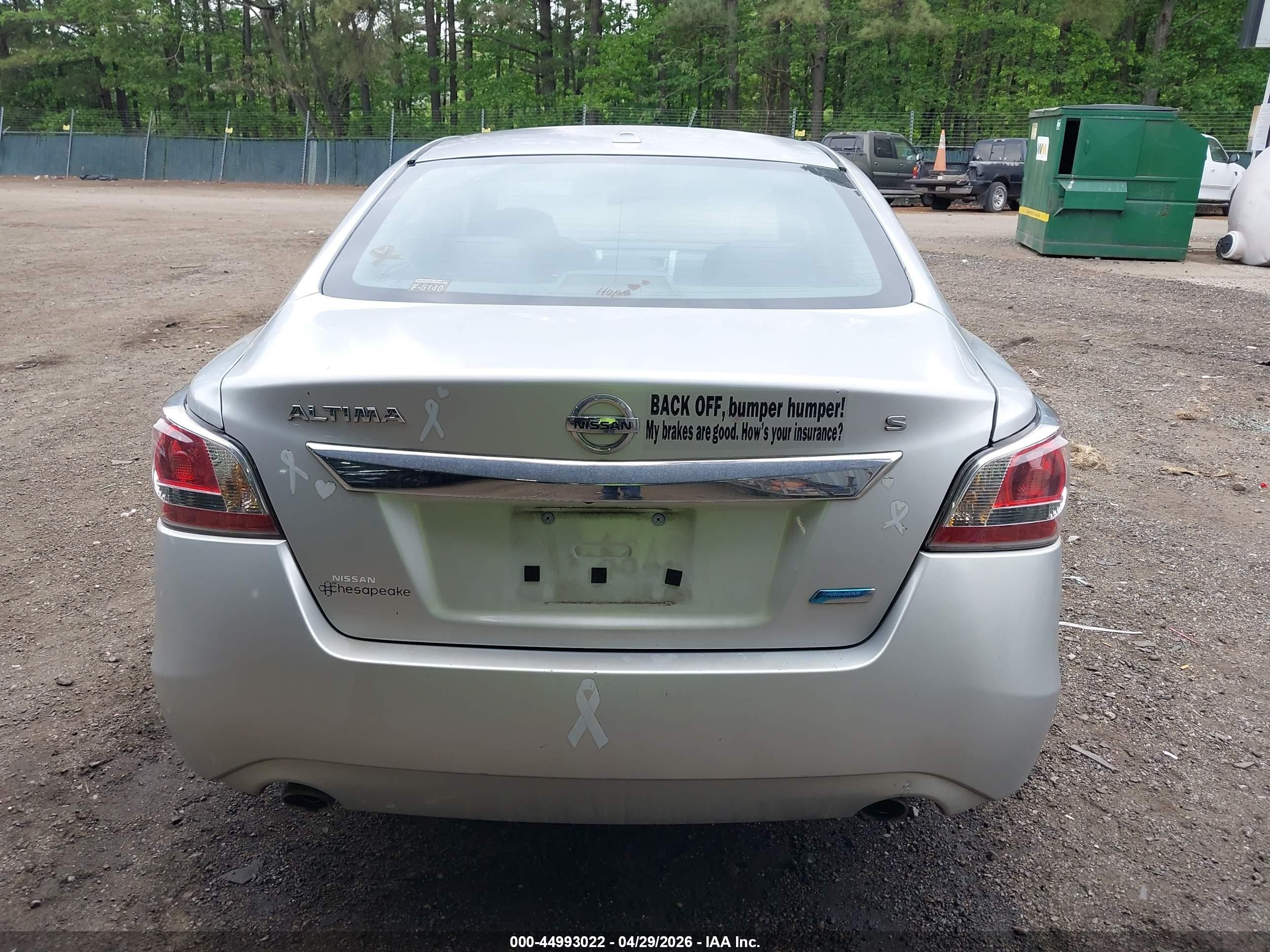 2014 Nissan Altima 2.5 S Silver vin: 1N4AL3AP1EC166418