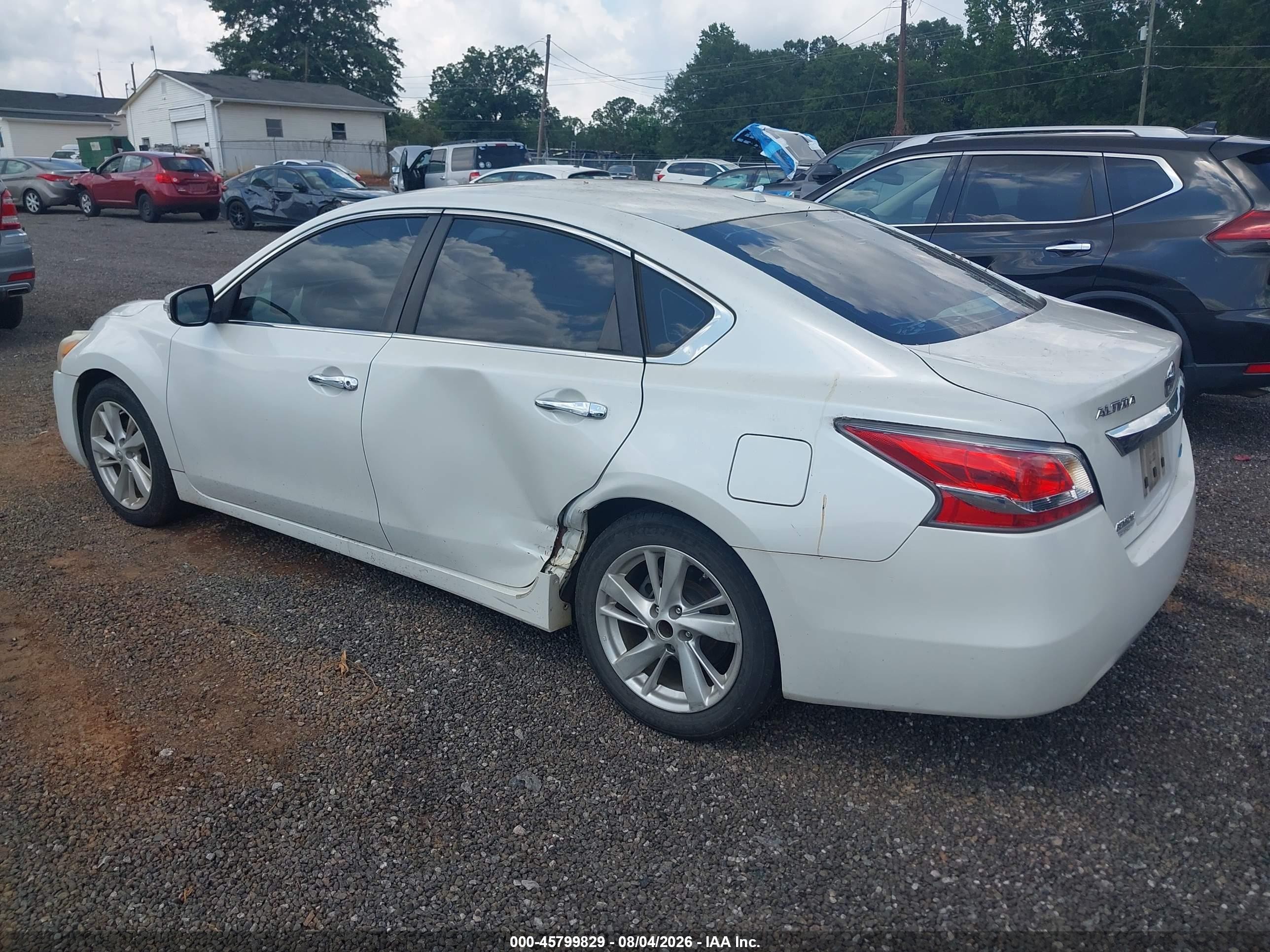 2014 Nissan Altima 2.5 Sl White vin: 1N4AL3AP1EC182568
