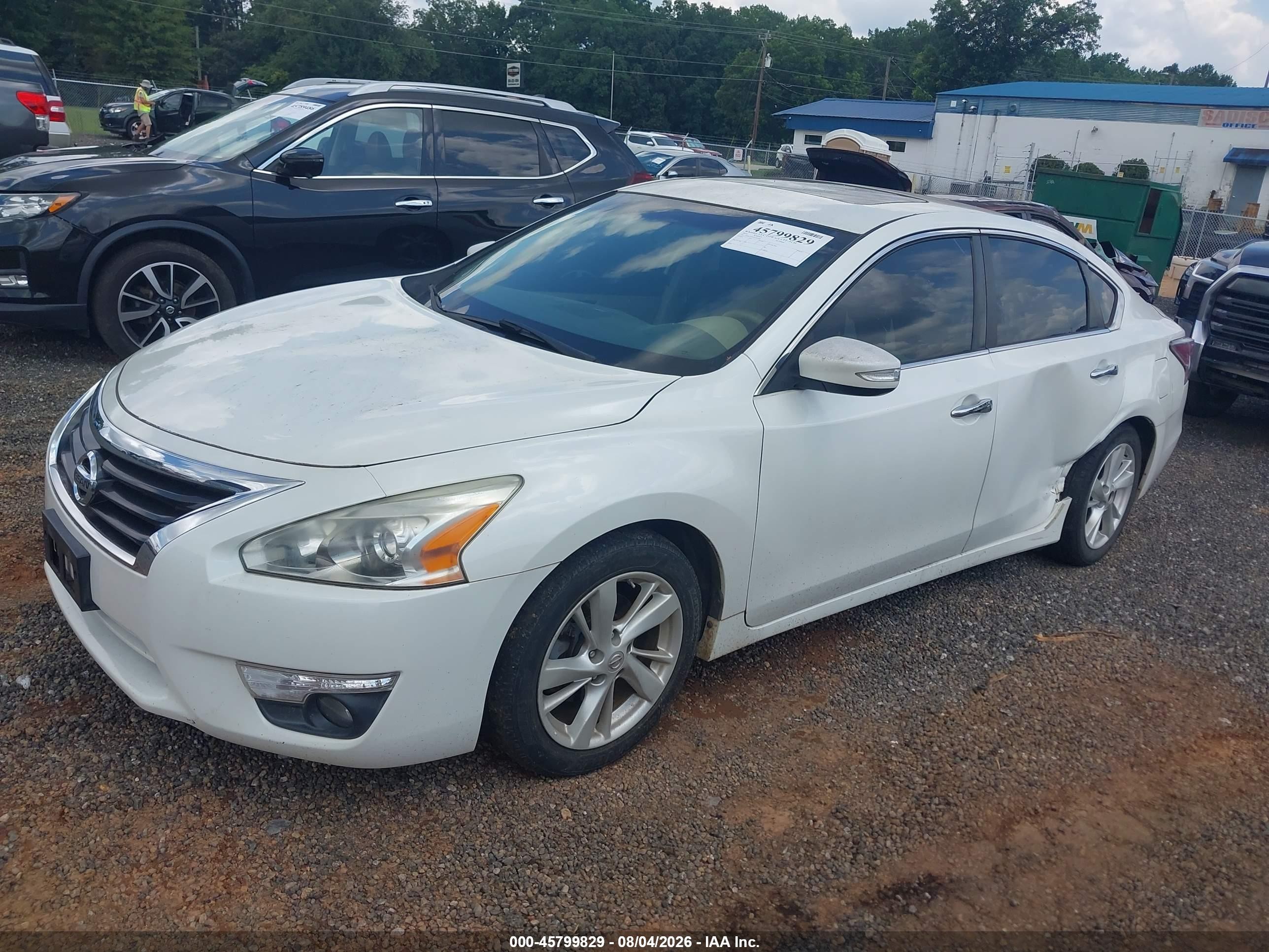2014 Nissan Altima 2.5 Sl White vin: 1N4AL3AP1EC182568
