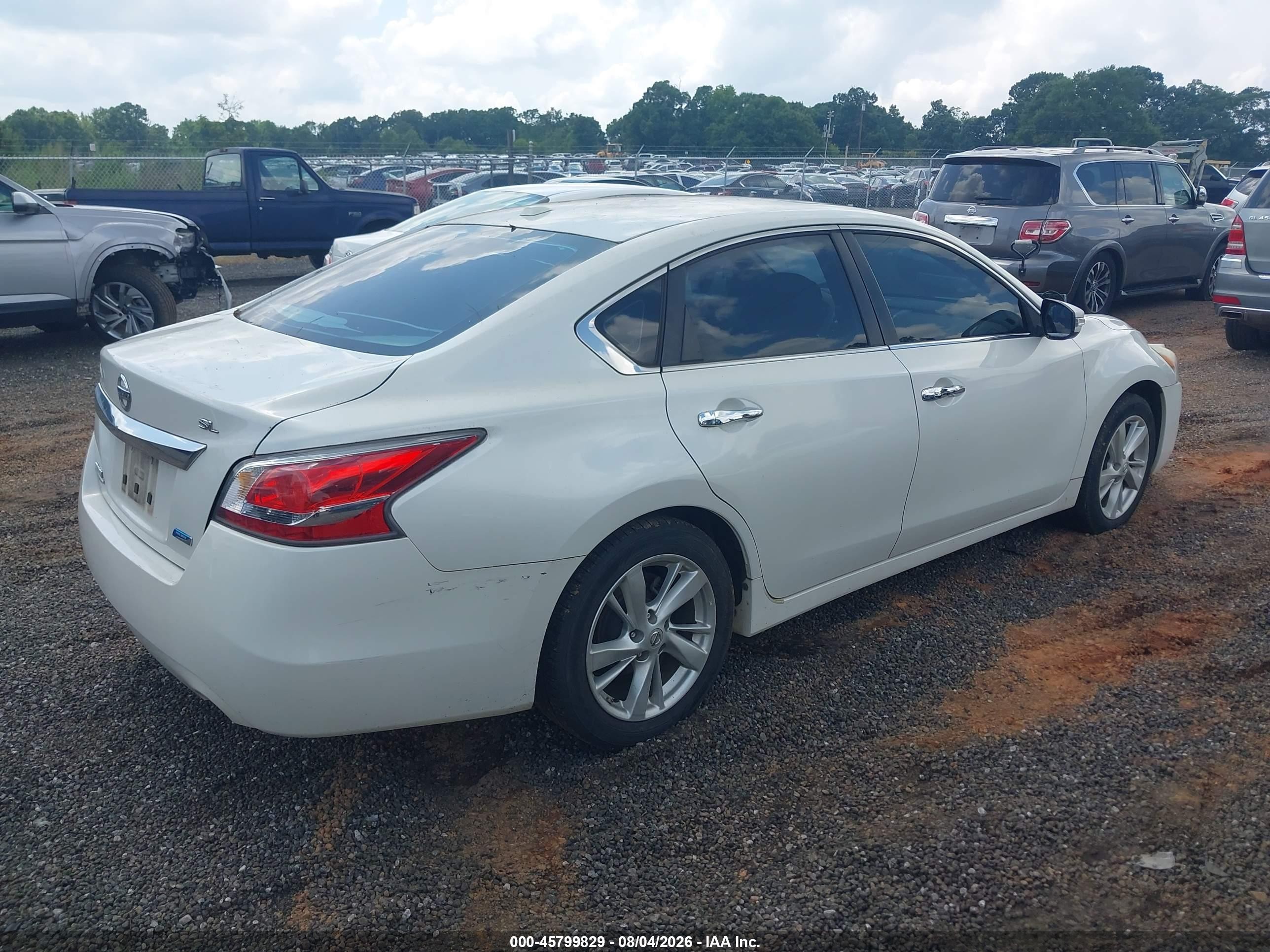 2014 Nissan Altima 2.5 Sl White vin: 1N4AL3AP1EC182568