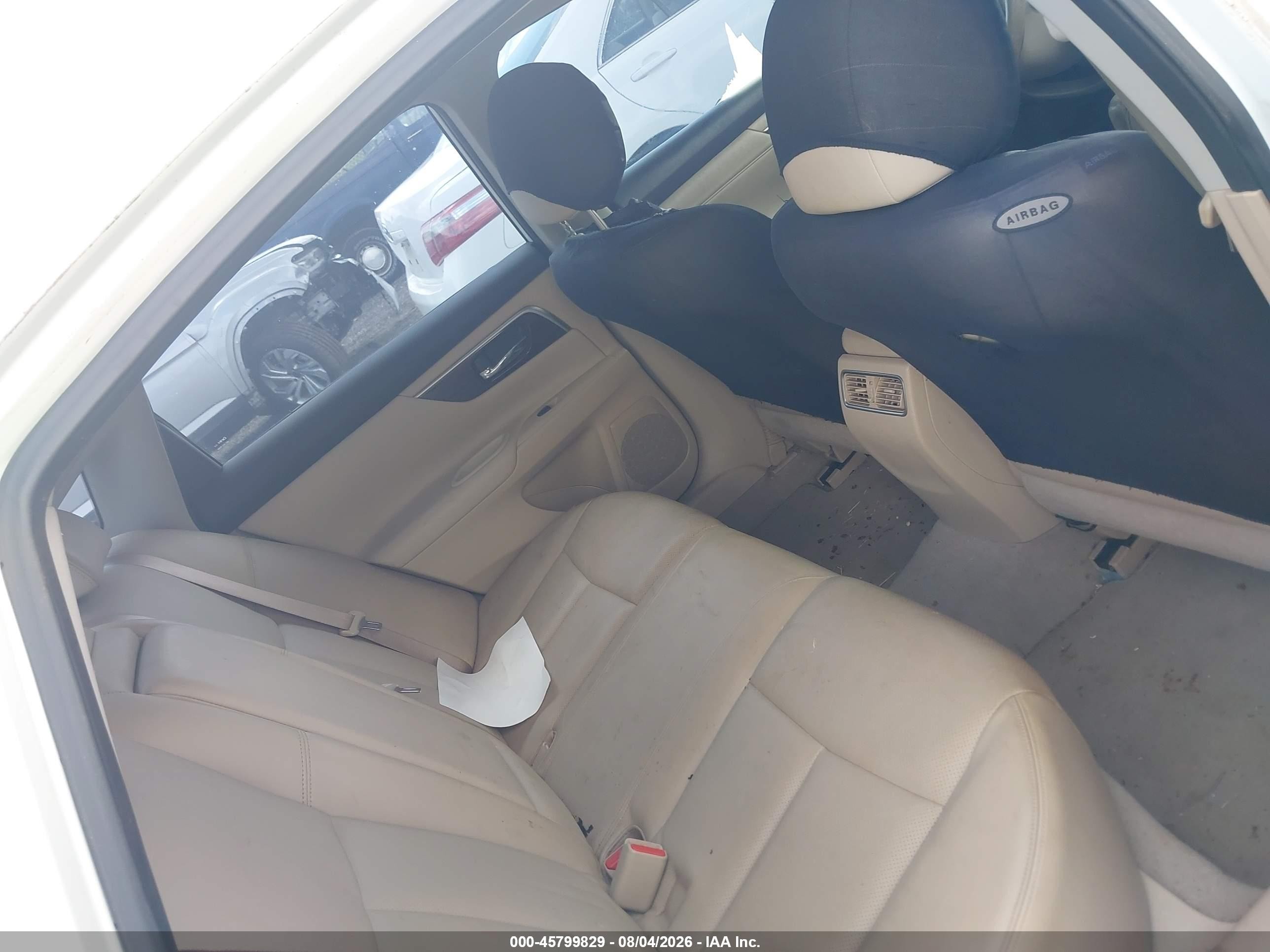 2014 Nissan Altima 2.5 Sl White vin: 1N4AL3AP1EC182568