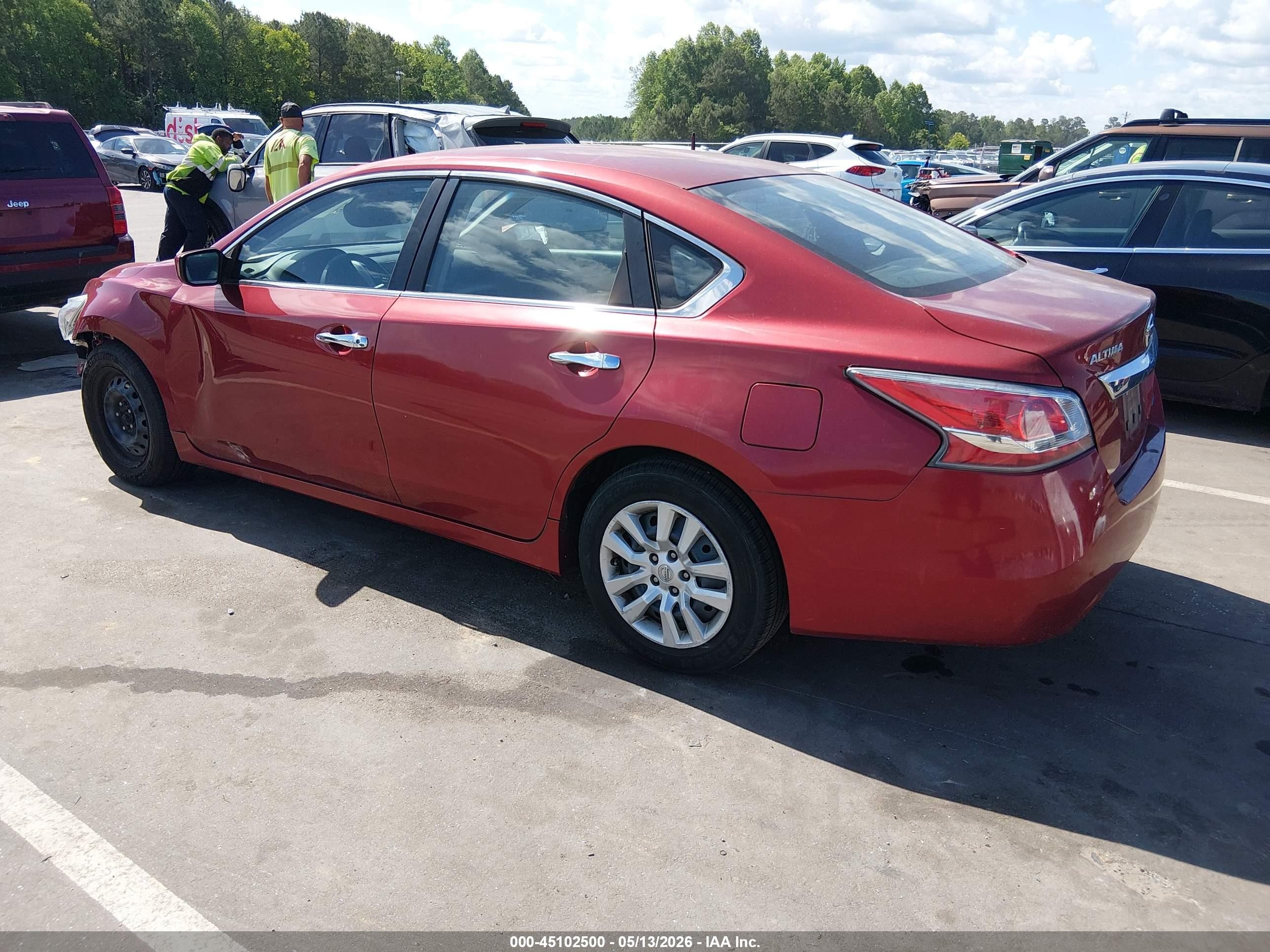 2014 Nissan Altima 2.5 S Red vin: 1N4AL3AP1EC184434