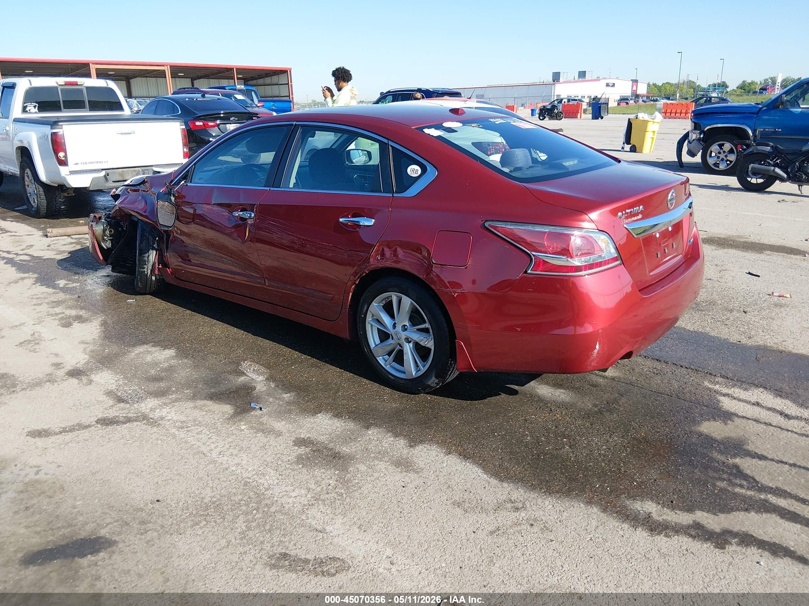 2014 Nissan Altima 2.5 Sv Red vin: 1N4AL3AP1EC201796