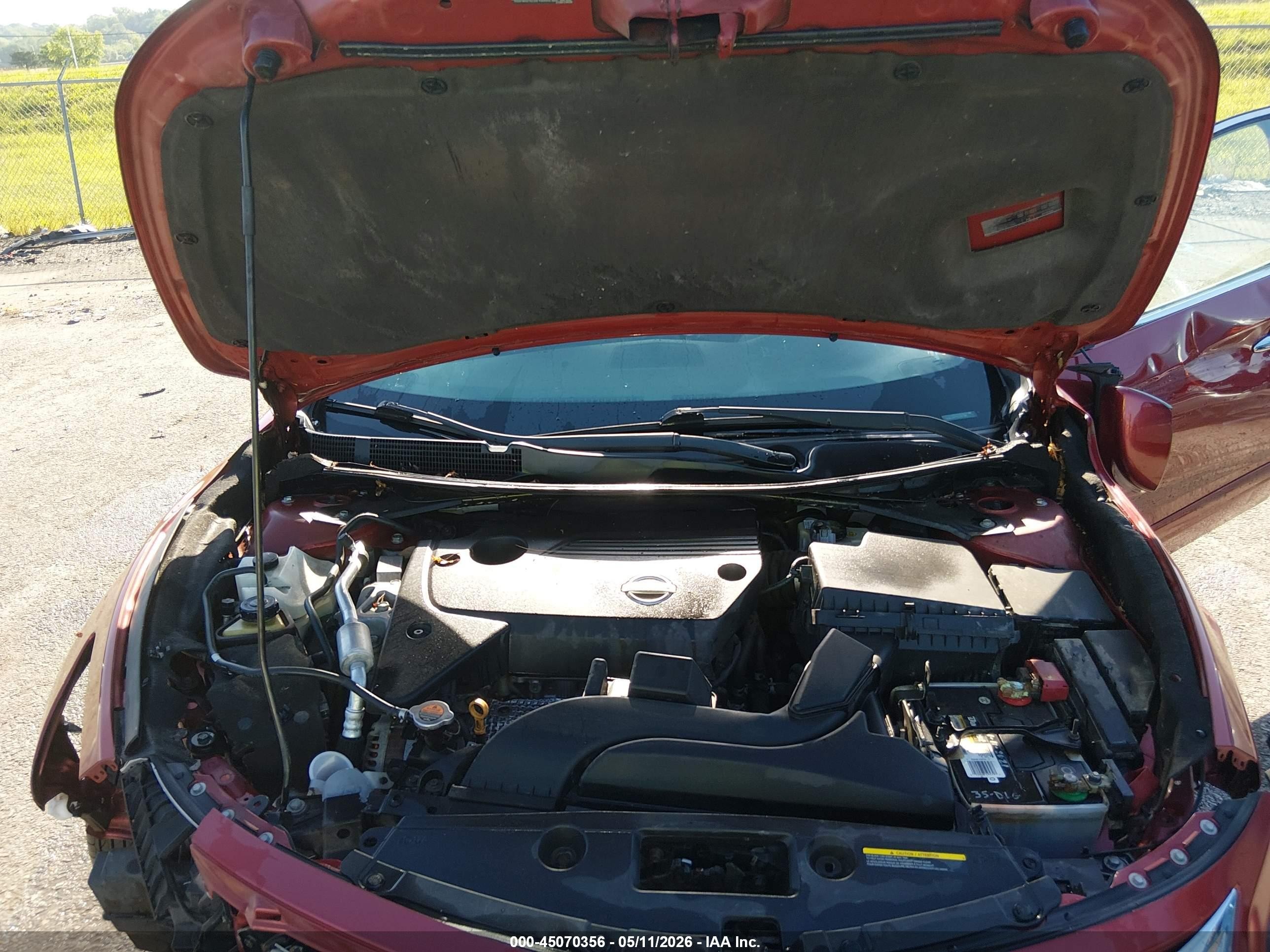 2014 Nissan Altima 2.5 Sv Red vin: 1N4AL3AP1EC201796