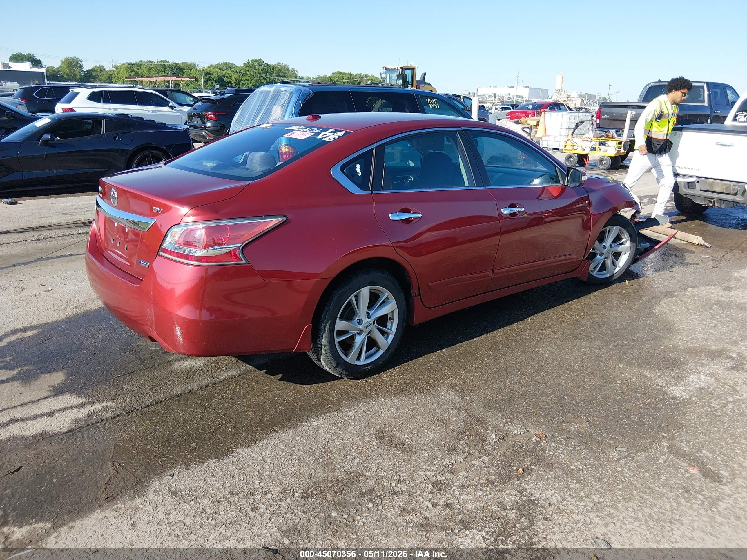 2014 Nissan Altima 2.5 Sv Red vin: 1N4AL3AP1EC201796
