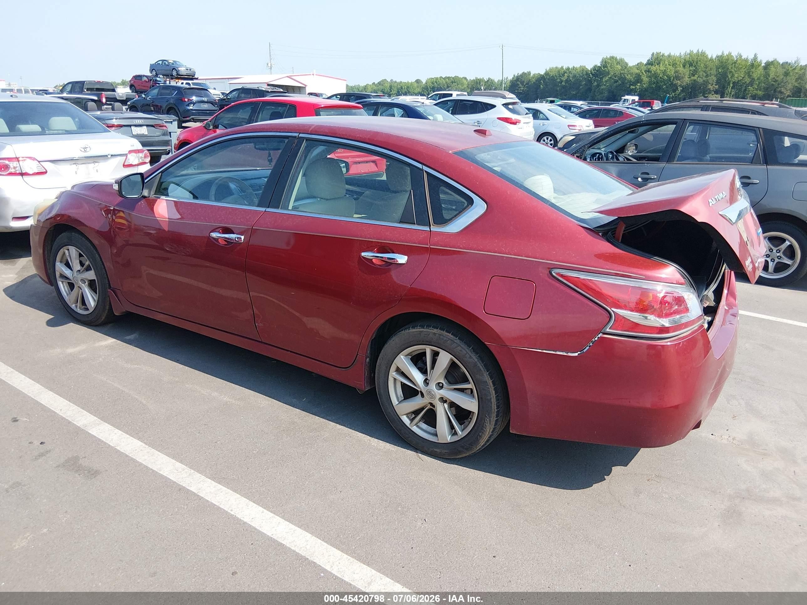 2014 Nissan Altima 2.5 Sv Red vin: 1N4AL3AP1EC292164