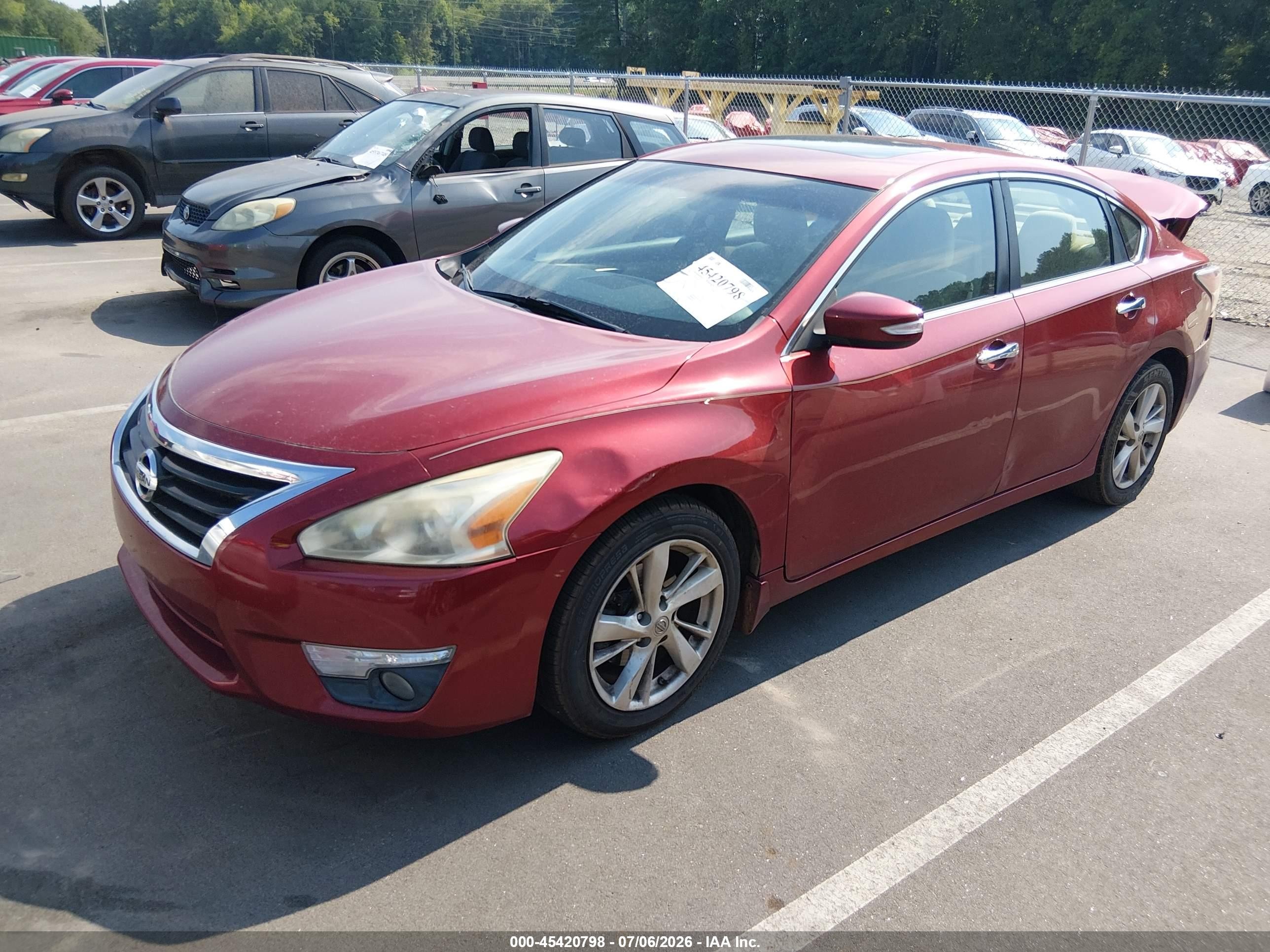 2014 Nissan Altima 2.5 Sv Red vin: 1N4AL3AP1EC292164
