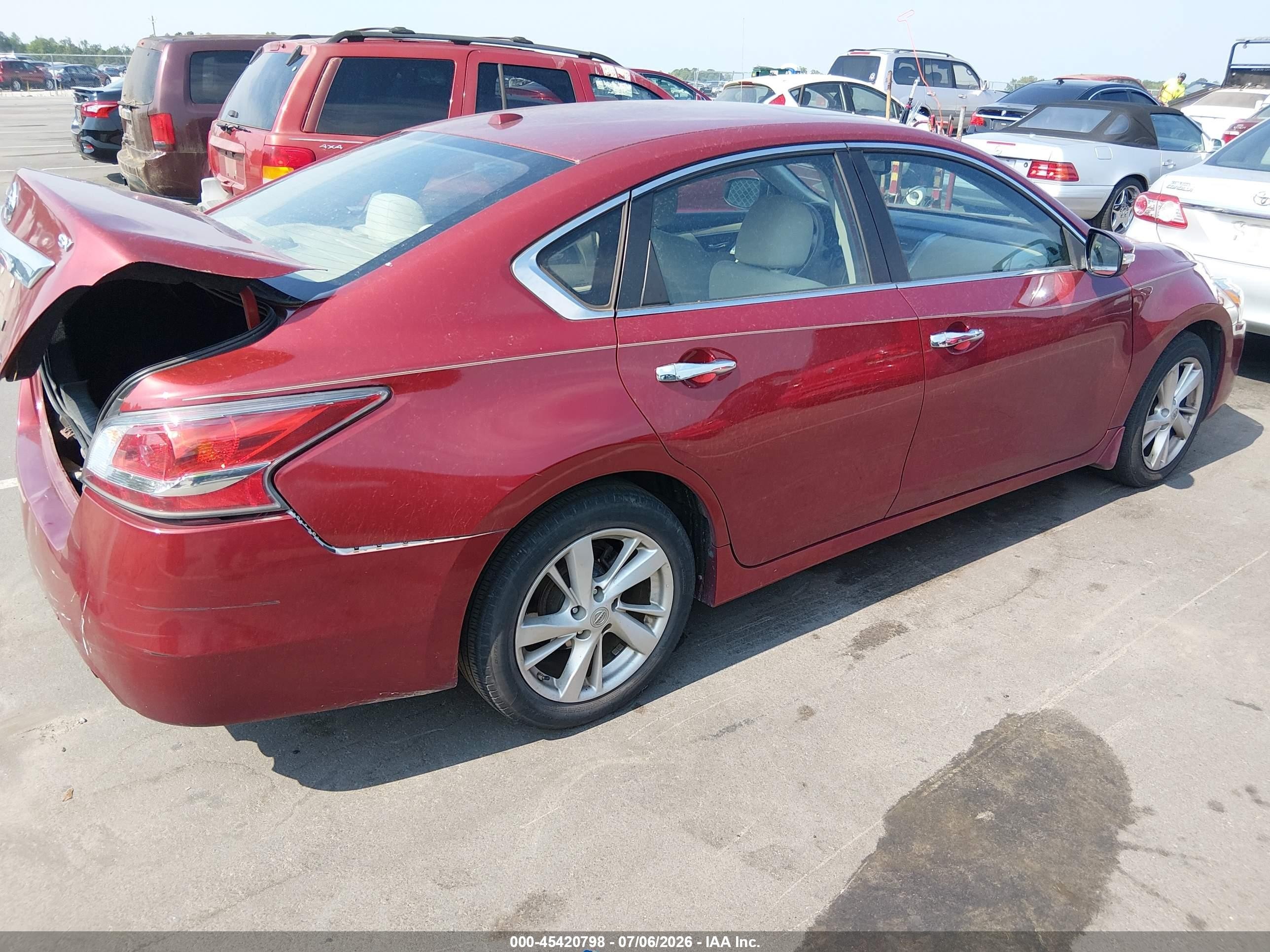 2014 Nissan Altima 2.5 Sv Red vin: 1N4AL3AP1EC292164