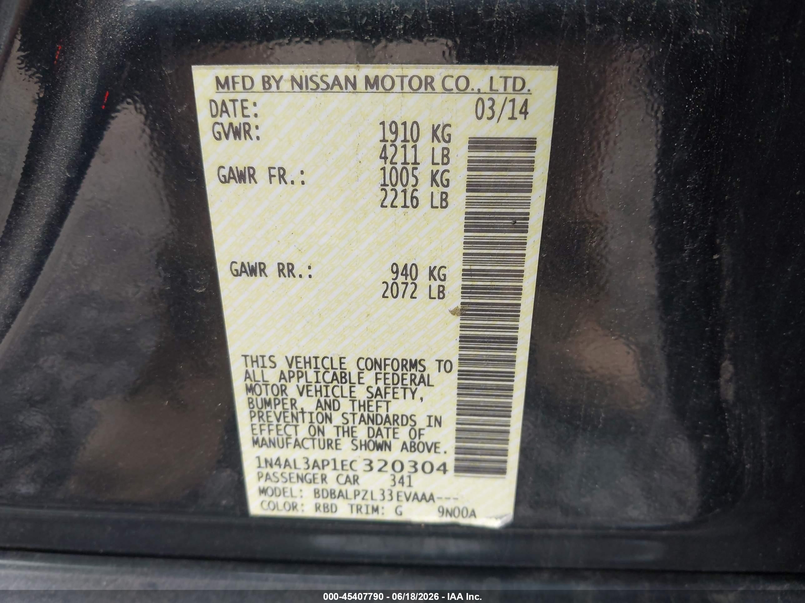 2014 Nissan Altima 2.5 Gray vin: 1N4AL3AP1EC320304