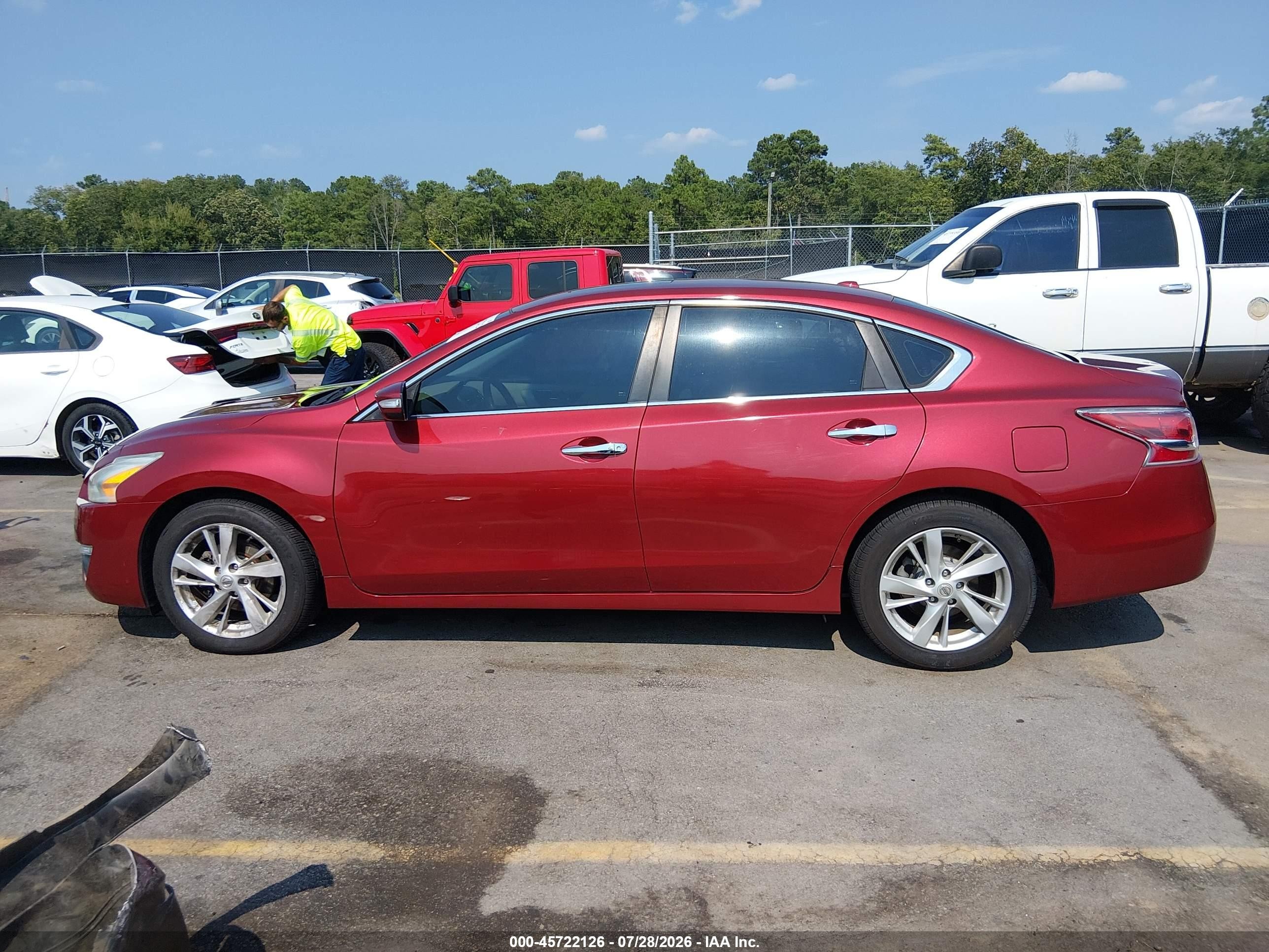 2014 Nissan Altima 2.5 Sv Бордовый vin: 1N4AL3AP1EC406342