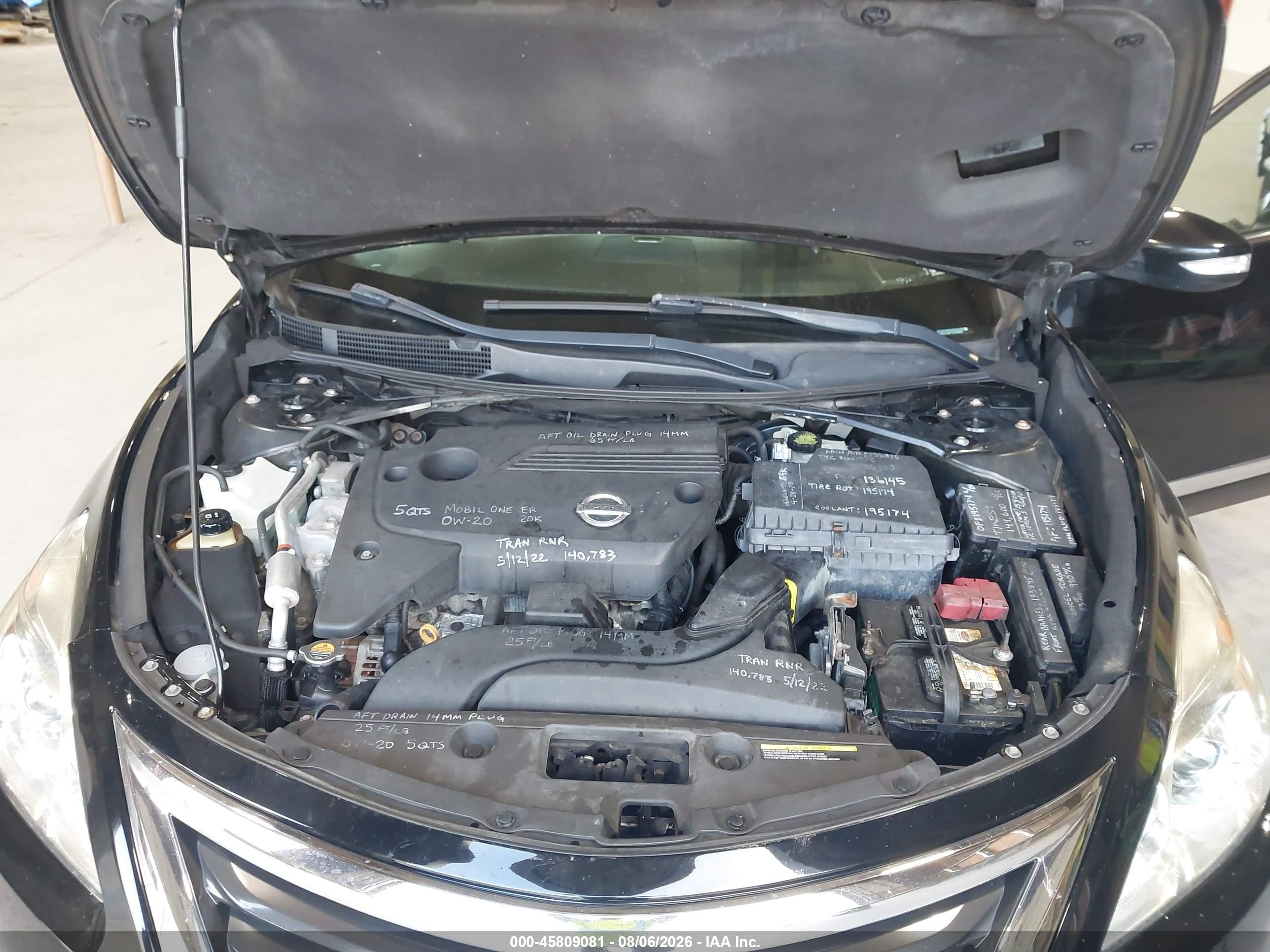 2014 Nissan Altima 2.5 Sl Black vin: 1N4AL3AP1EC409550