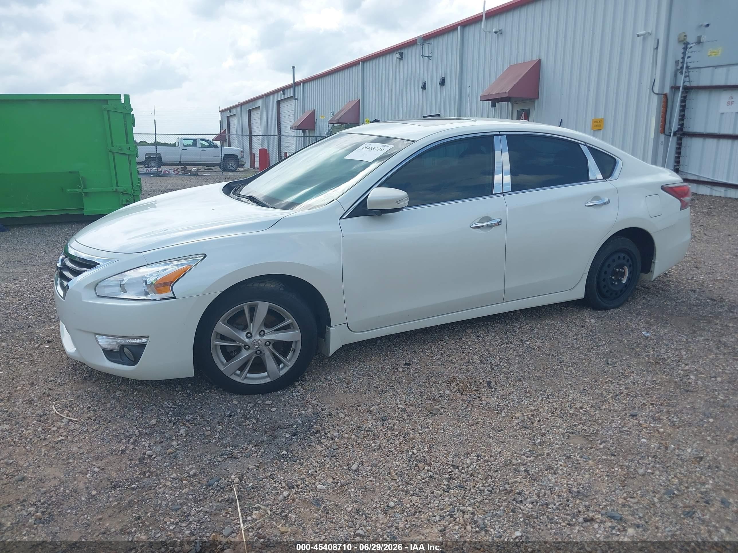 2014 Nissan Altima 2.5 Sl White vin: 1N4AL3AP1EC411315