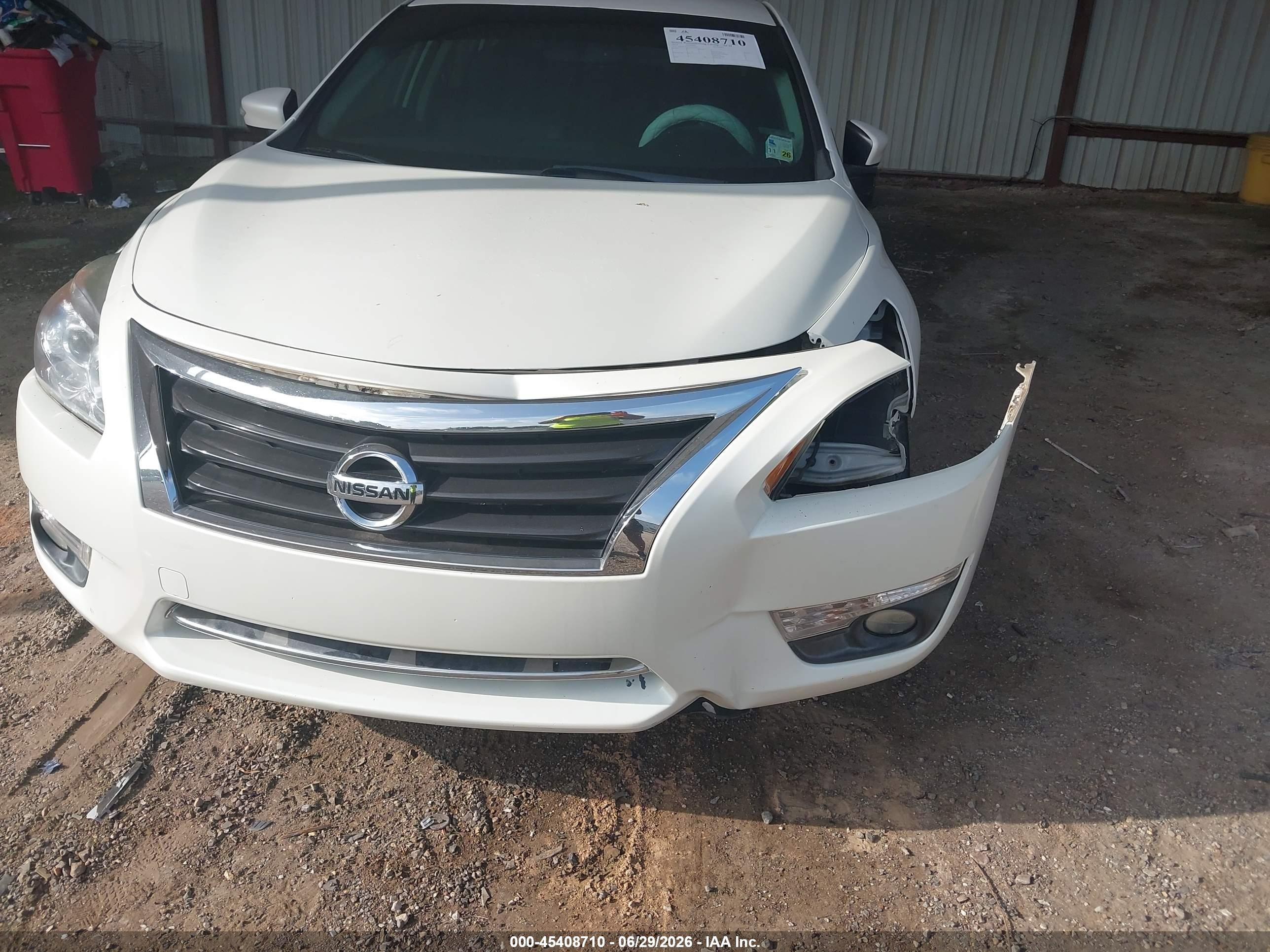 2014 Nissan Altima 2.5 Sl White vin: 1N4AL3AP1EC411315