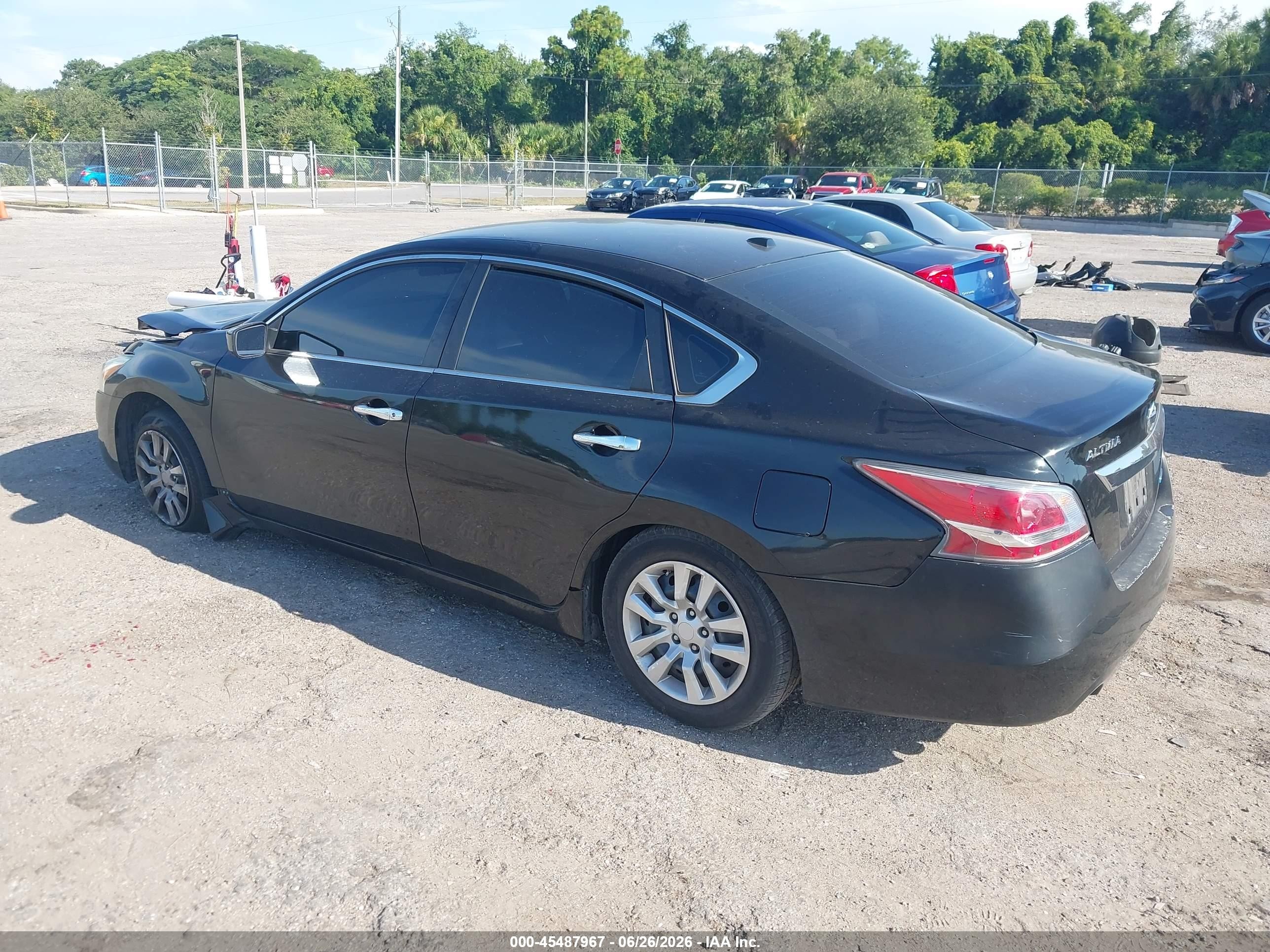 2014 Nissan Altima 2.5 S Black vin: 1N4AL3AP1EC424520