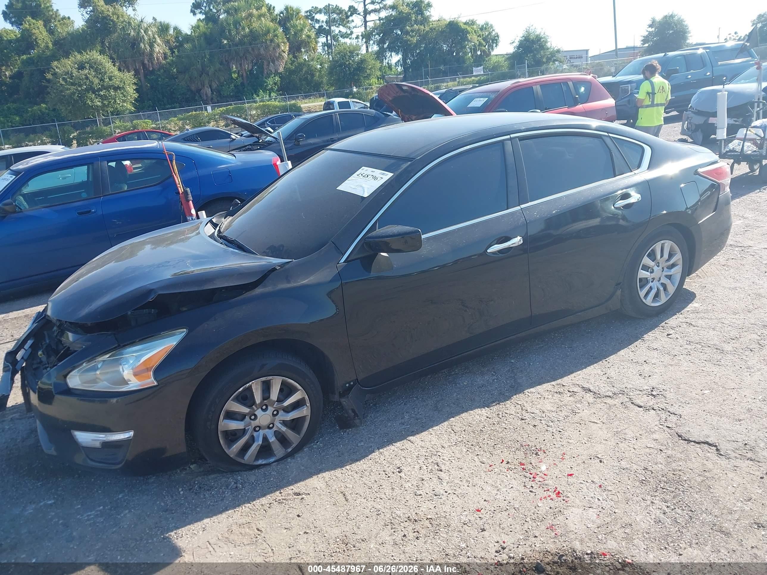2014 Nissan Altima 2.5 S Black vin: 1N4AL3AP1EC424520