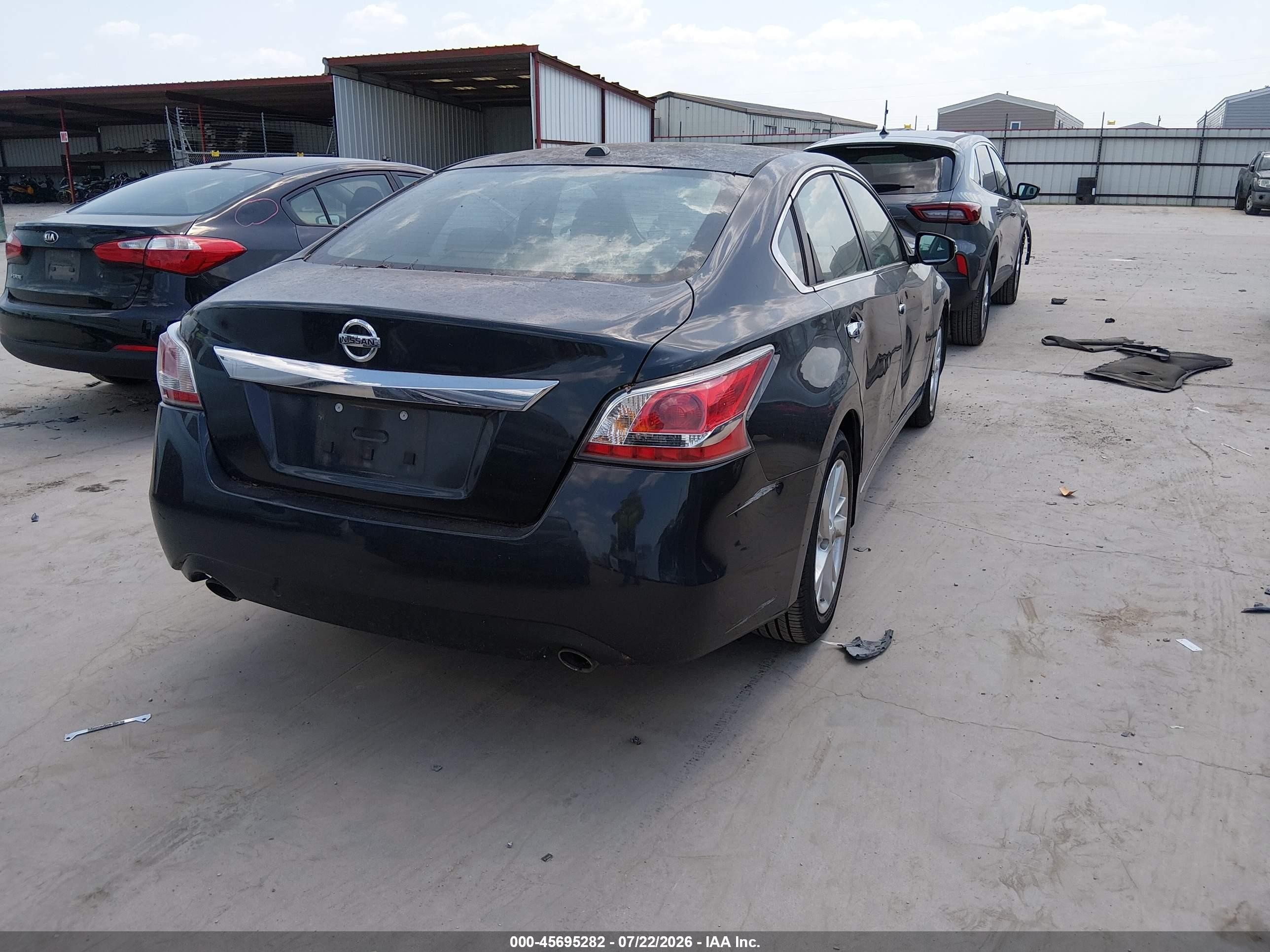 2014 Nissan Altima 2.5 Sv Black vin: 1N4AL3AP1EN232566