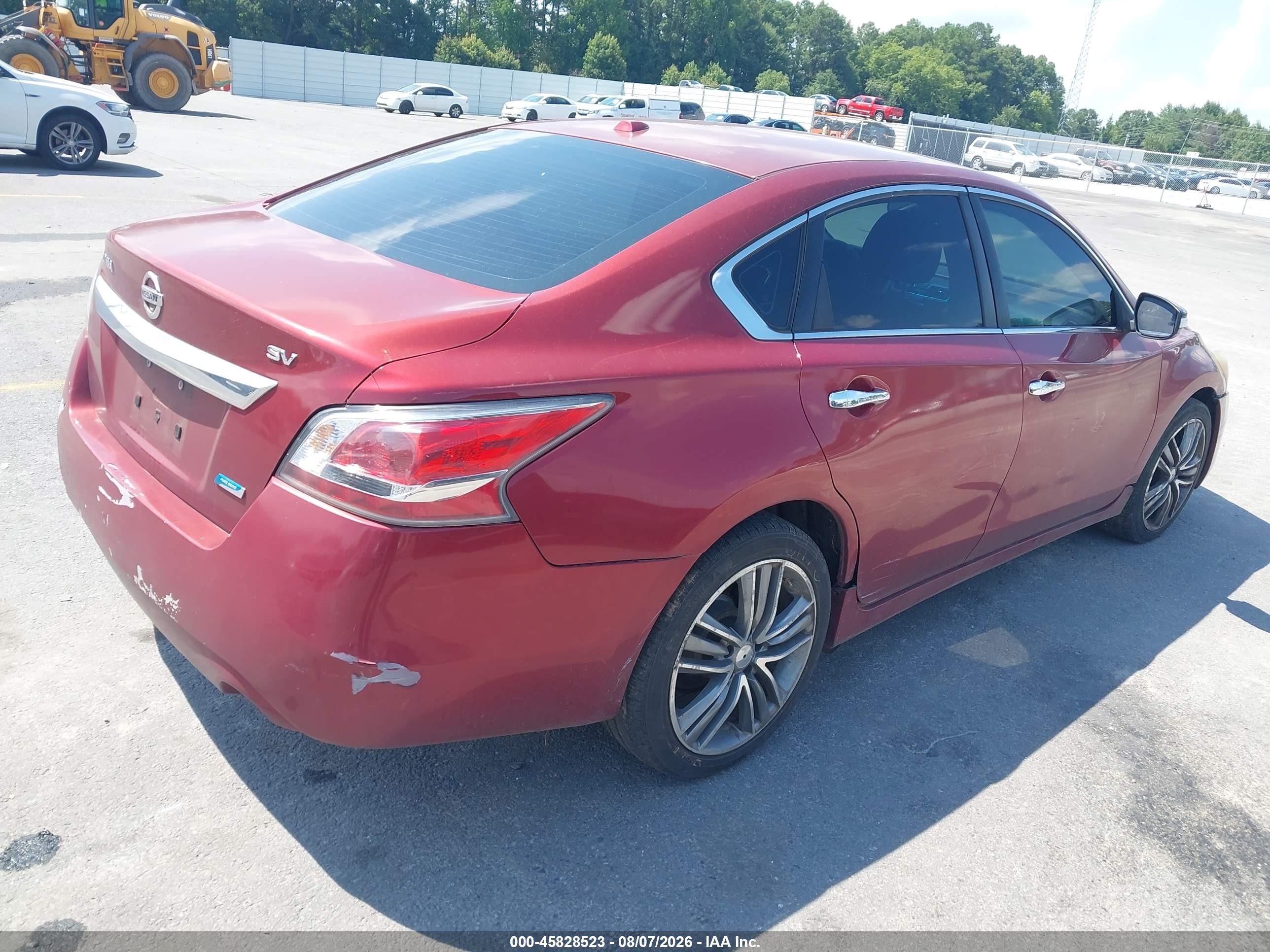 2014 Nissan Altima 2.5 Sv Red vin: 1N4AL3AP1EN240621