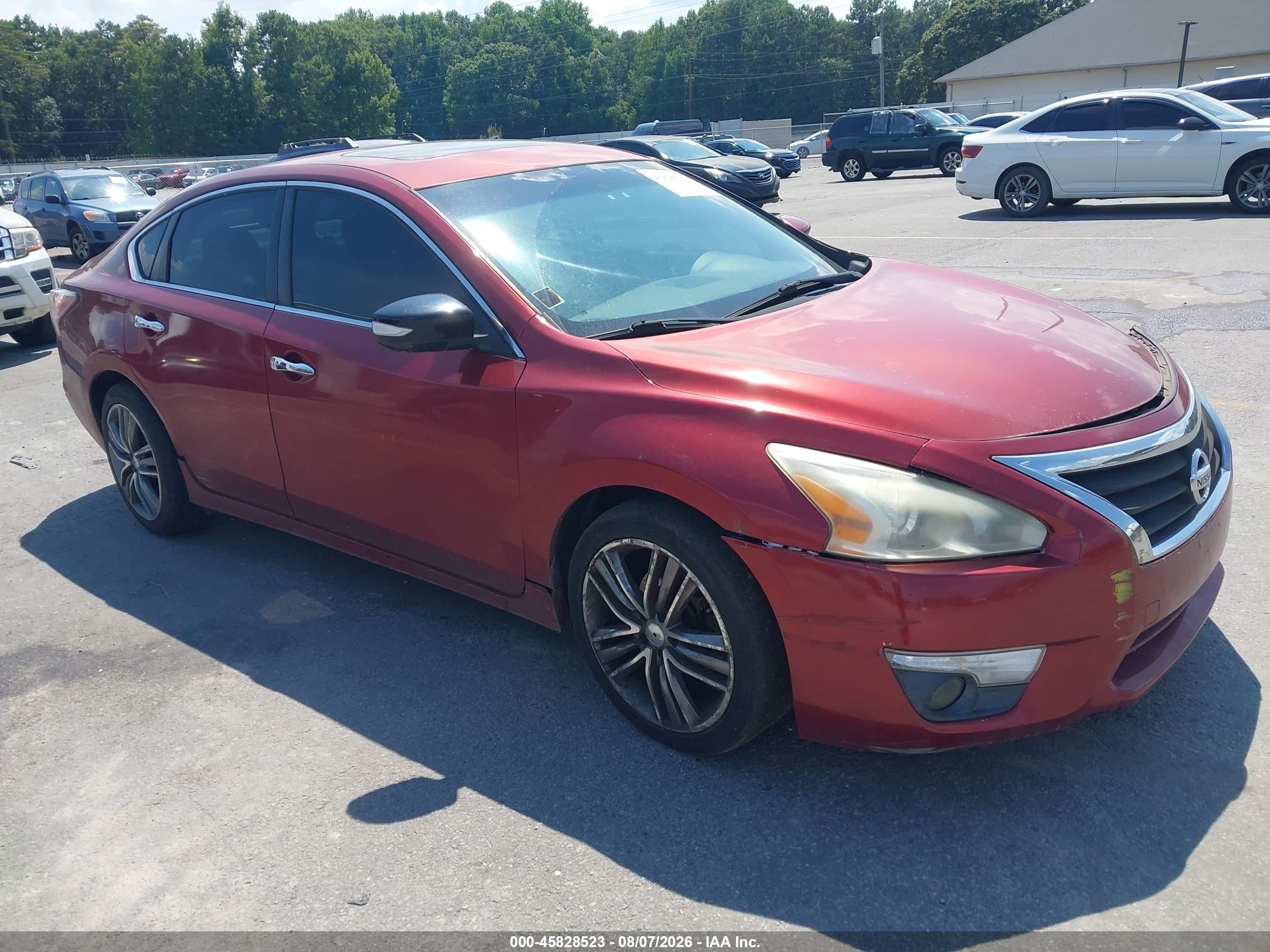 2014 Nissan Altima 2.5 Sv Red vin: 1N4AL3AP1EN240621