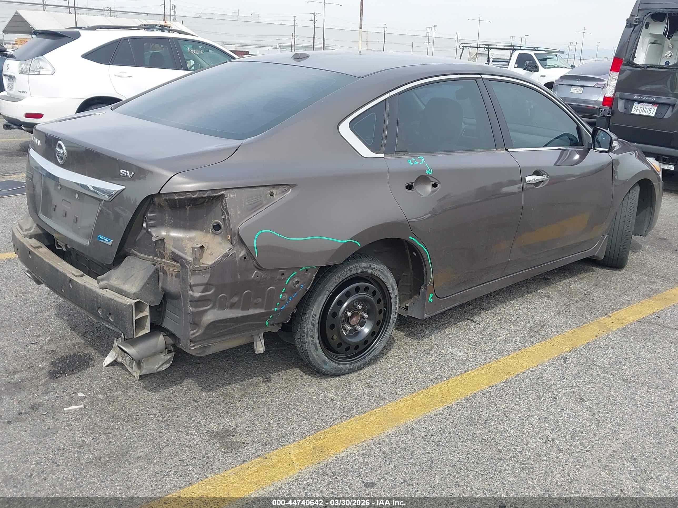 2014 Nissan Altima 2.5 Sv Gray vin: 1N4AL3AP1EN243101