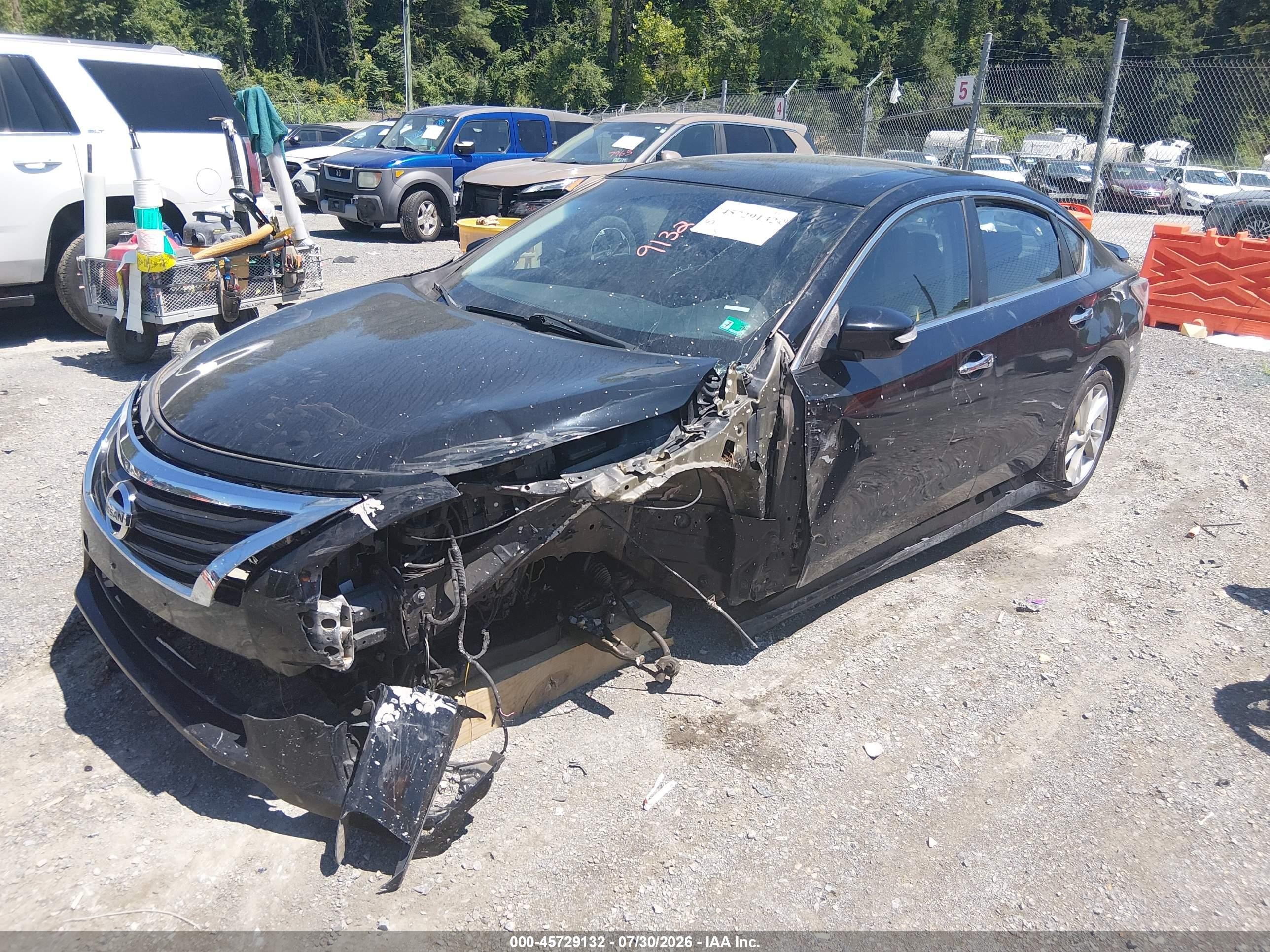 2014 Nissan Altima 2.5 Sl Black vin: 1N4AL3AP1EN330092