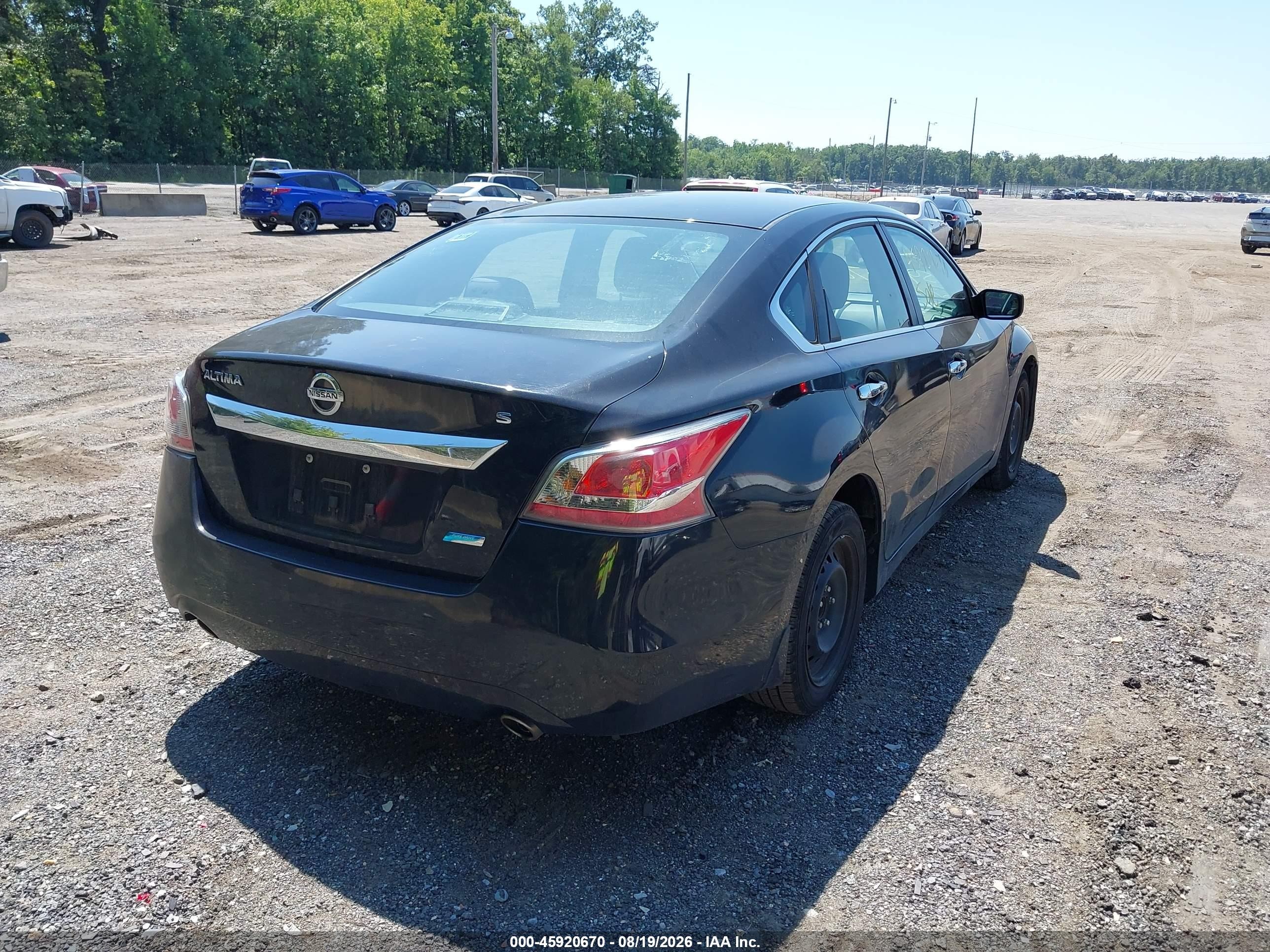 2014 Nissan Altima 2.5 S Black vin: 1N4AL3AP1EN361794
