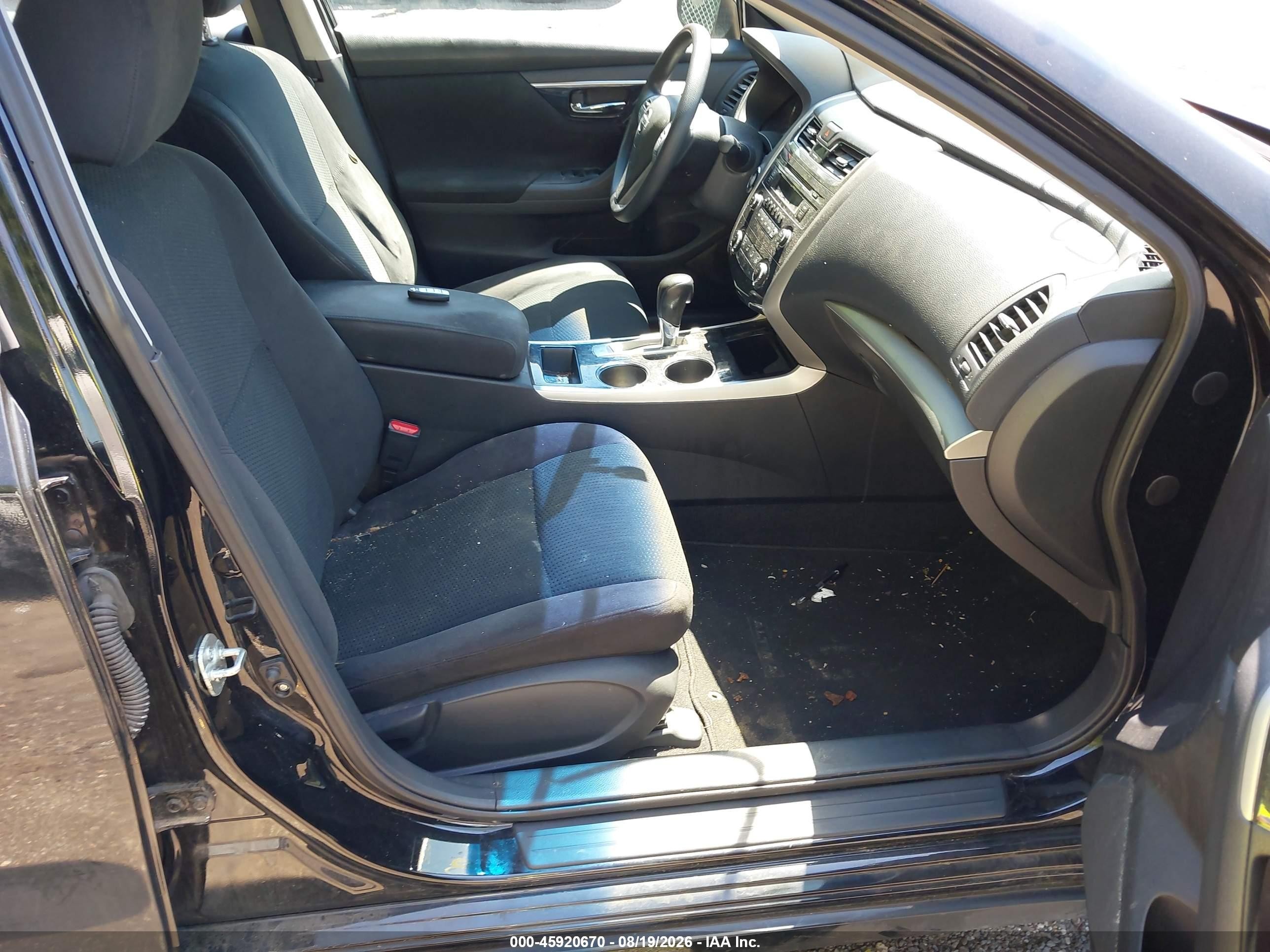 2014 Nissan Altima 2.5 S Black vin: 1N4AL3AP1EN361794
