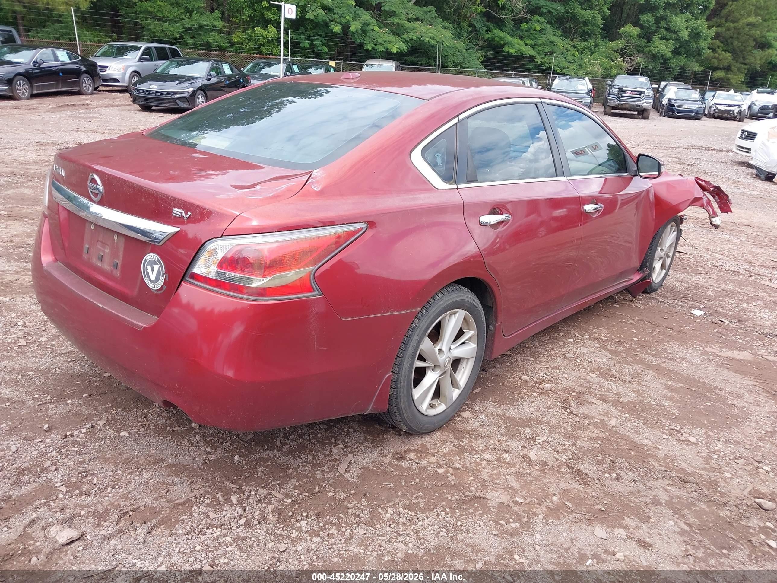 2015 Nissan Altima 2.5 Sv Красный vin: 1N4AL3AP1FC105457