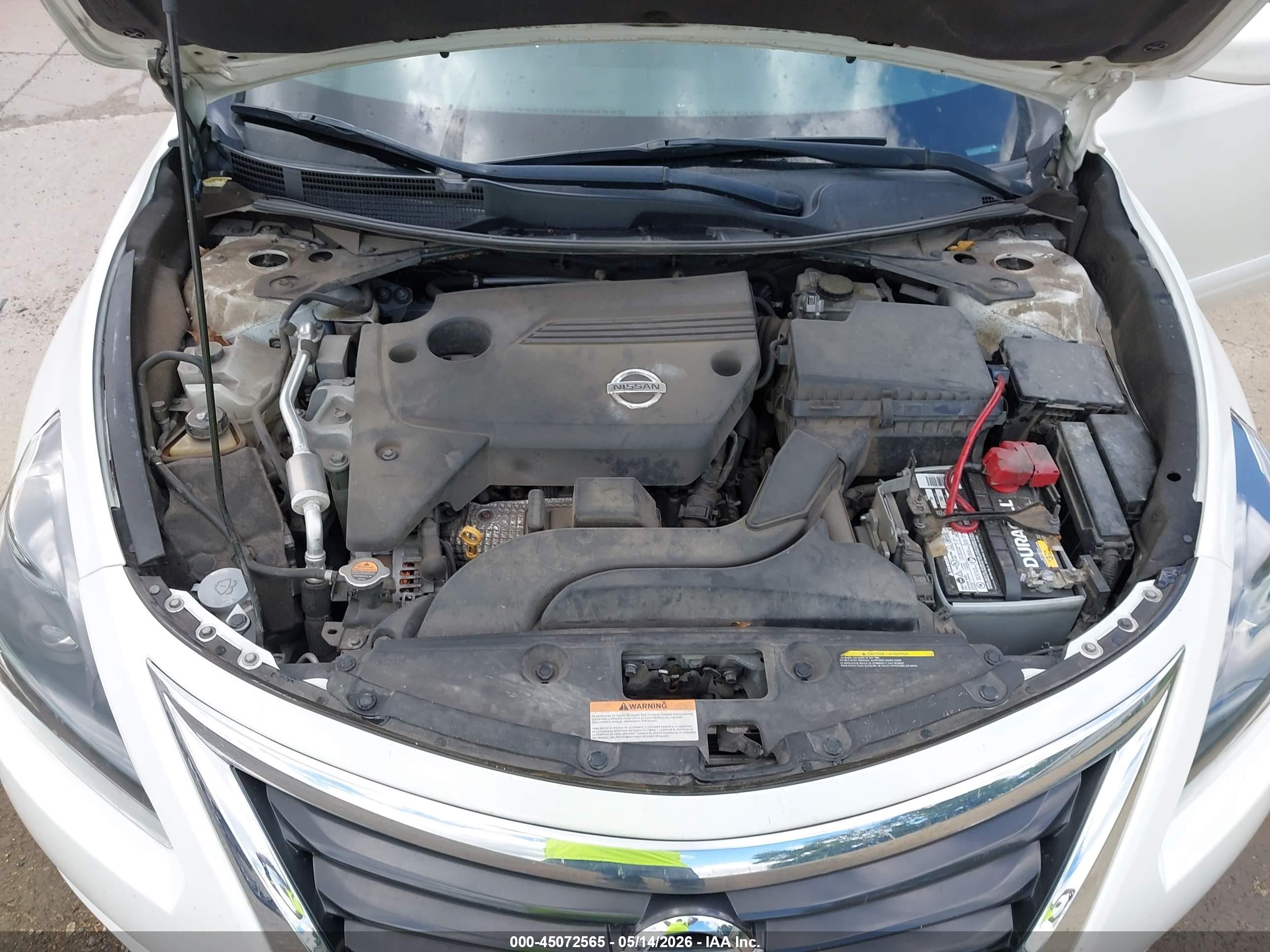 2015 Nissan Altima 2.5 S White vin: 1N4AL3AP1FC122050