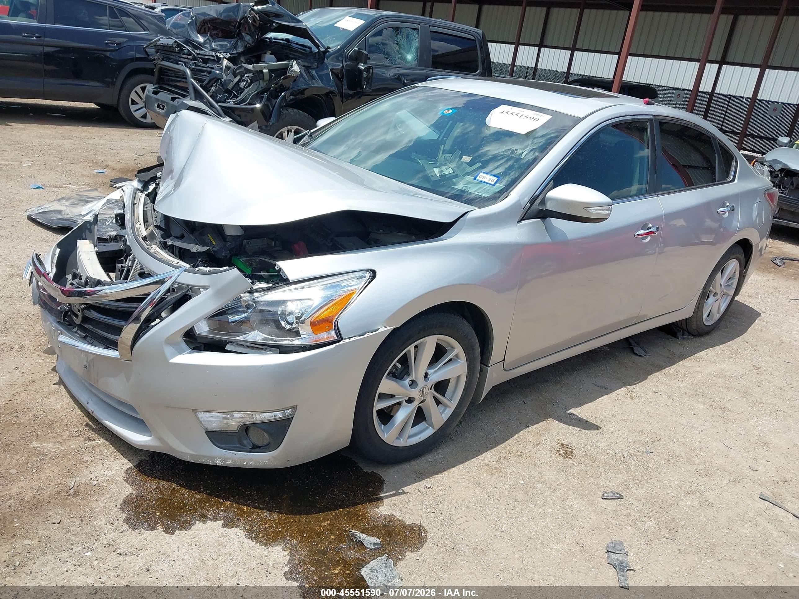 2015 Nissan Altima 2.5 Sv Серебряный vin: 1N4AL3AP1FC188193