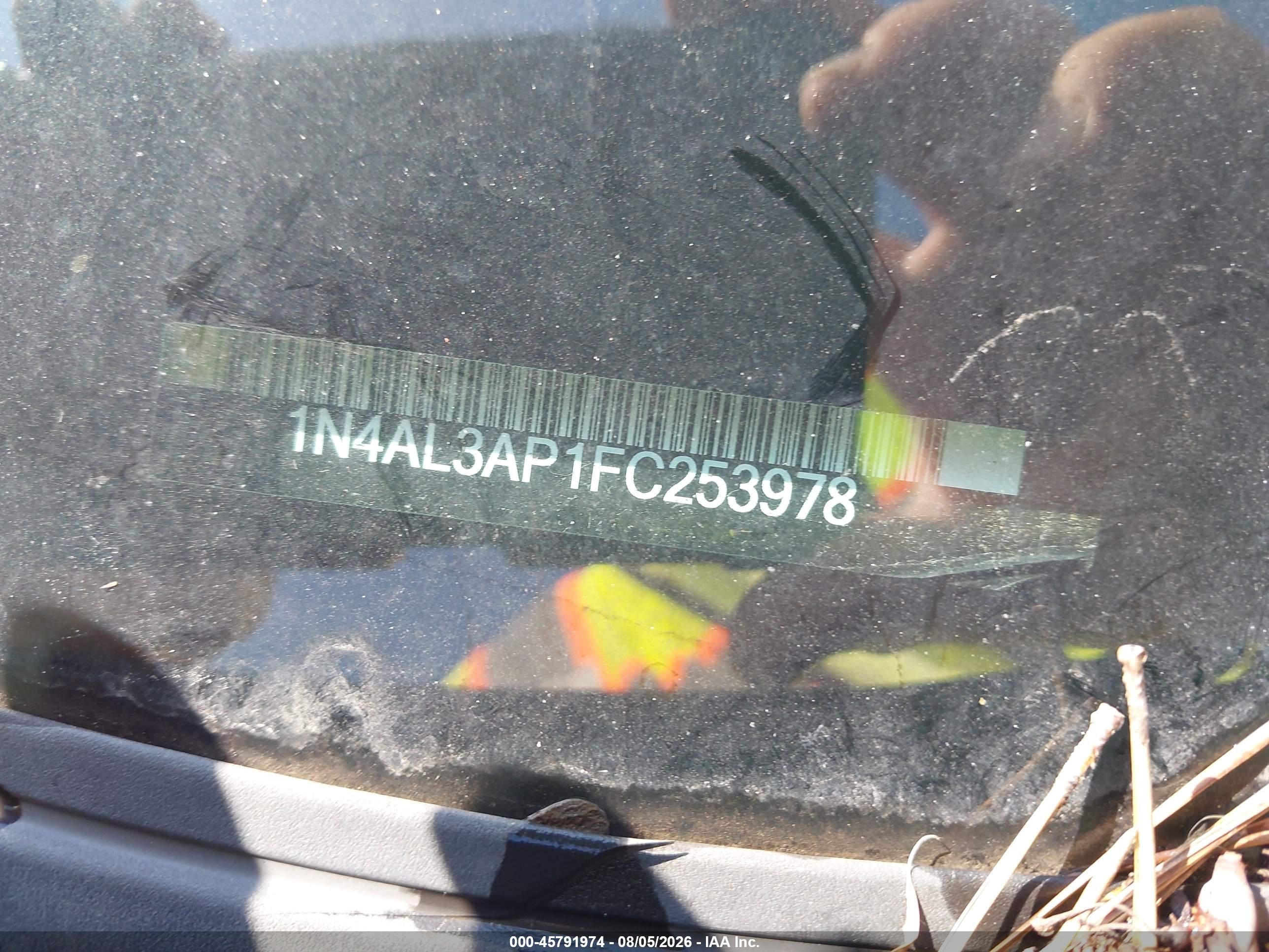 2015 Nissan Altima 2.5 Sv Серый vin: 1N4AL3AP1FC253978