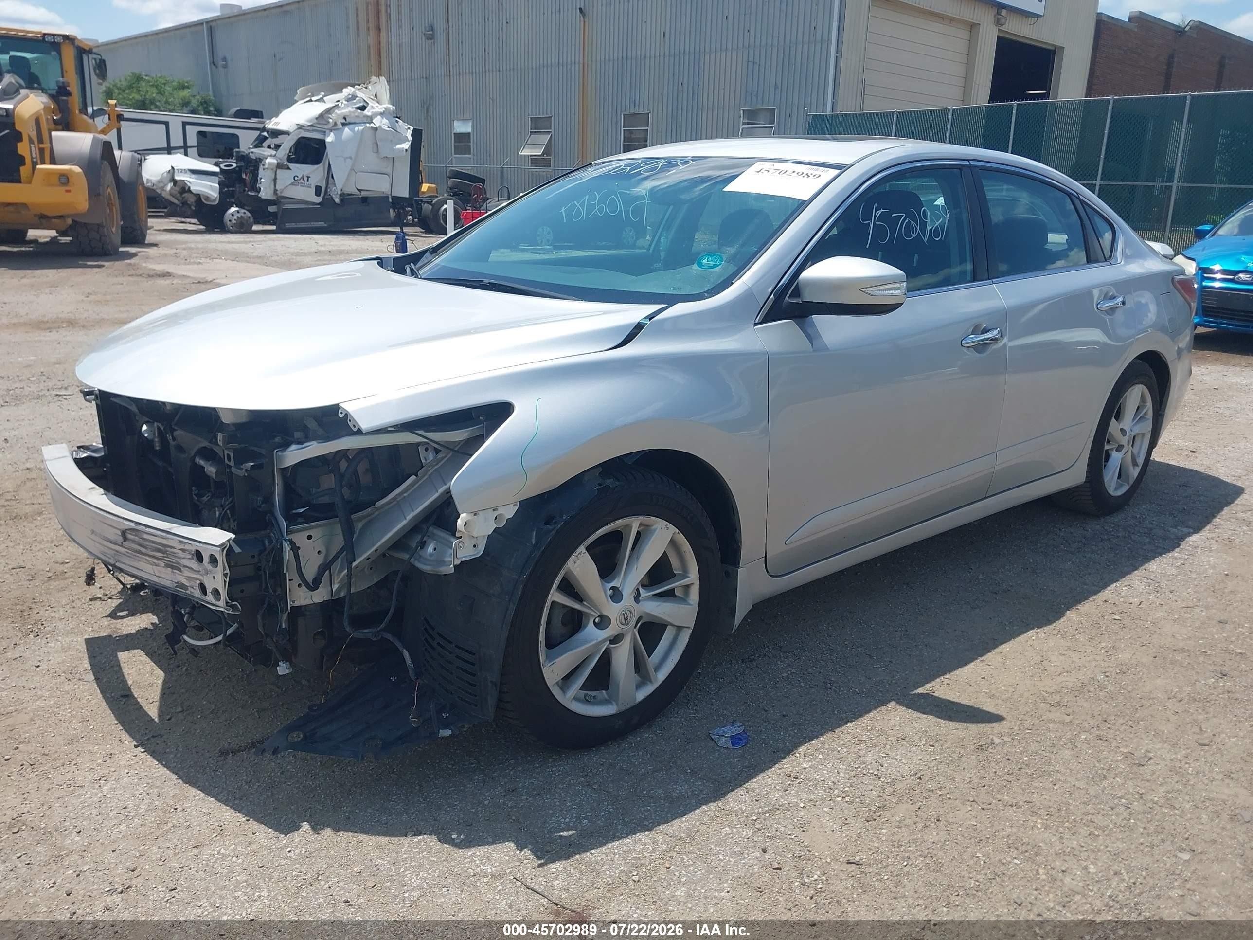 2015 Nissan Altima 2.5 Sl Серебряный vin: 1N4AL3AP1FC258906