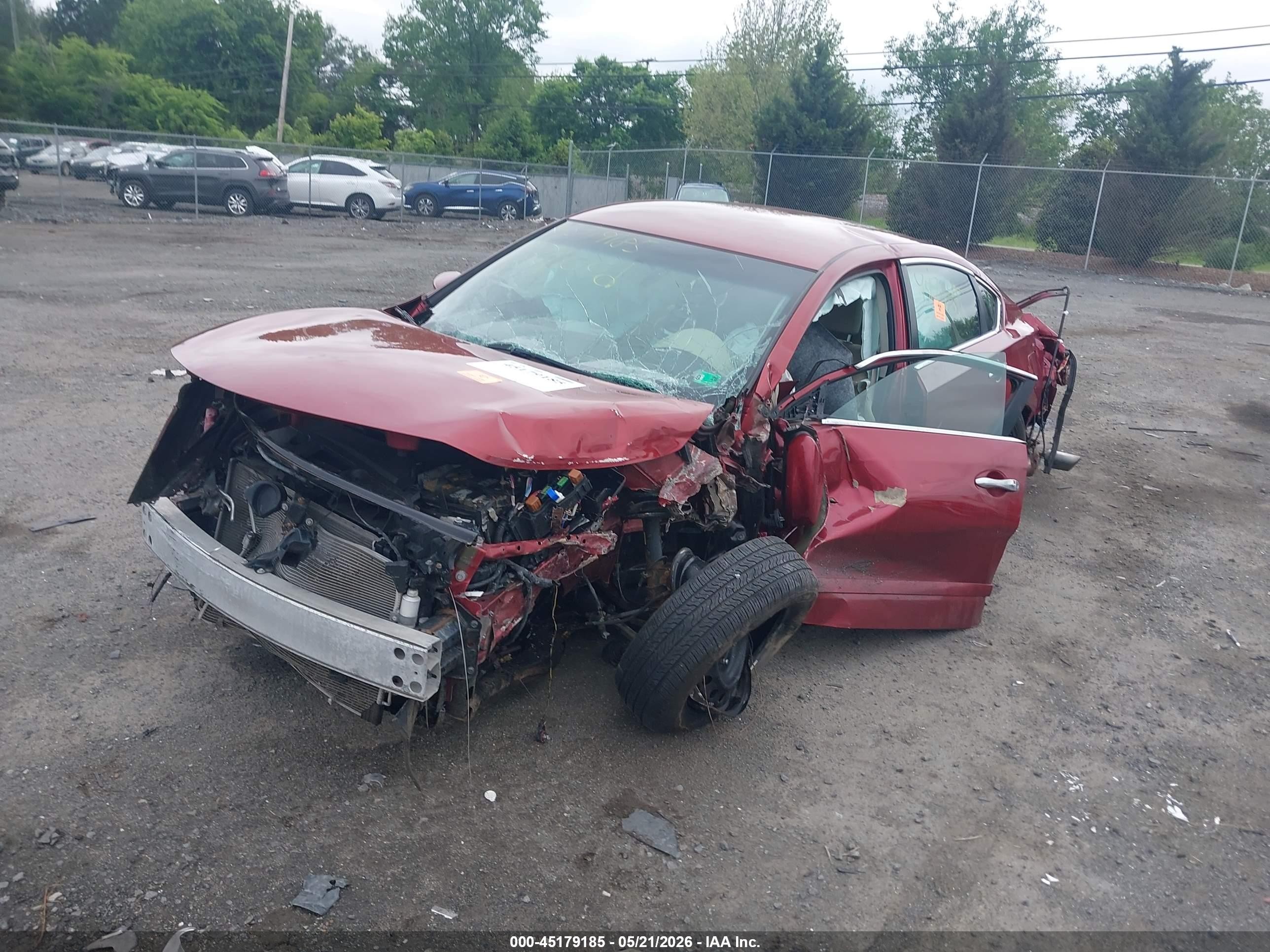 2015 Nissan Altima 2.5 S Красный vin: 1N4AL3AP1FC416516