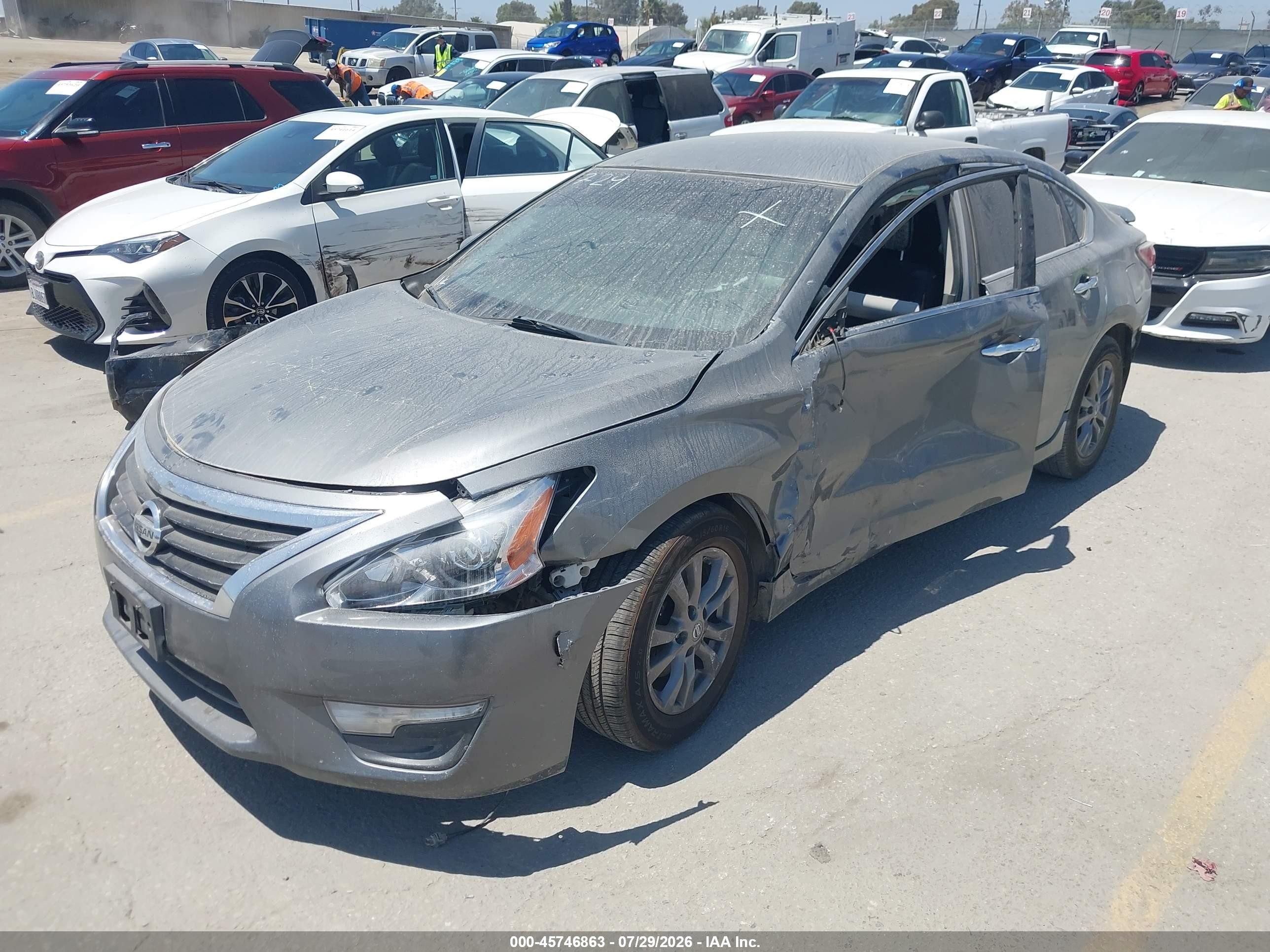 2015 Nissan Altima 2.5 S Gray vin: 1N4AL3AP1FC440847