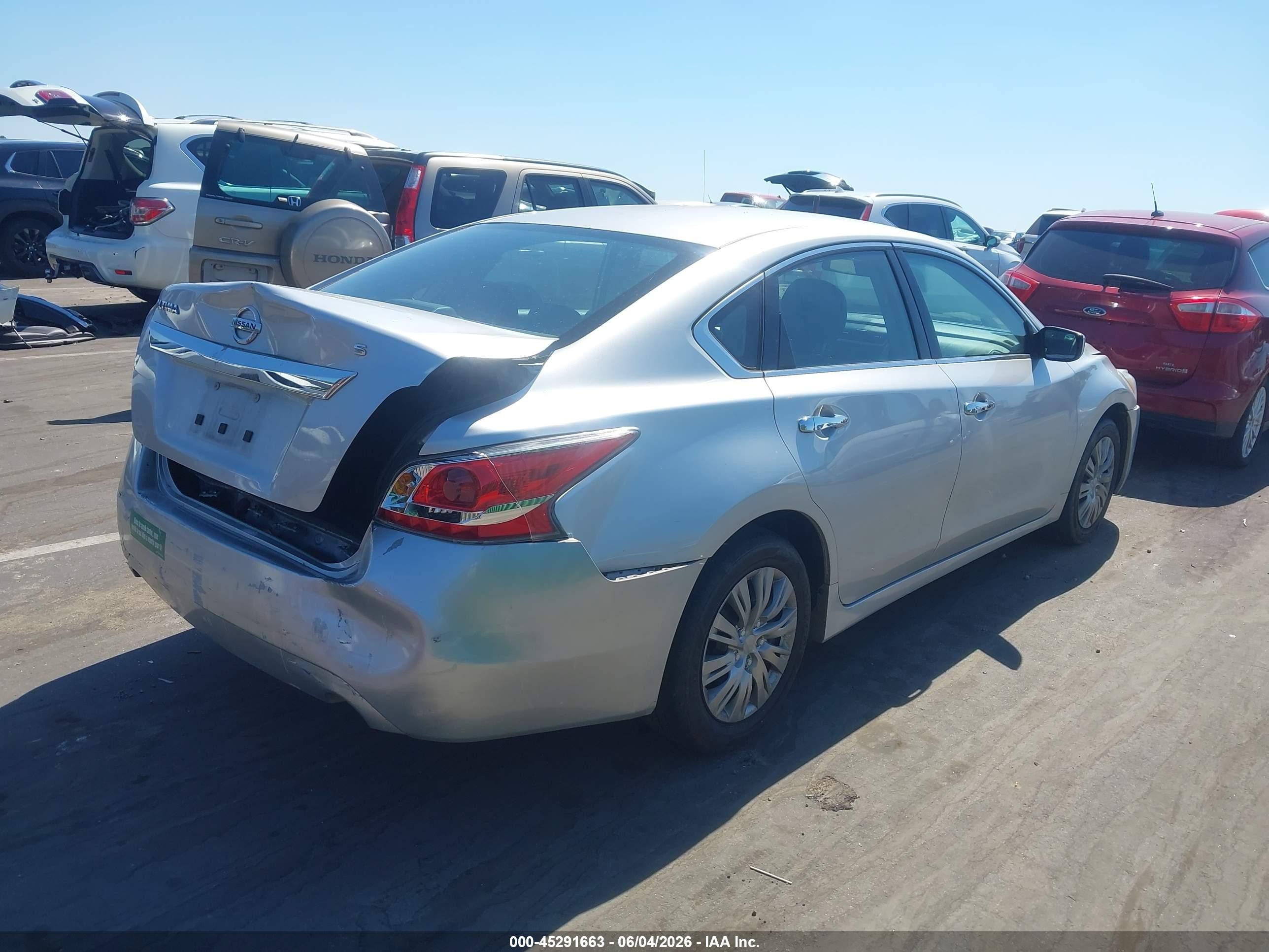 2015 Nissan Altima 2.5/2.5 S/2.5 Sl/2.5 Sv Silver vin: 1N4AL3AP1FC443635