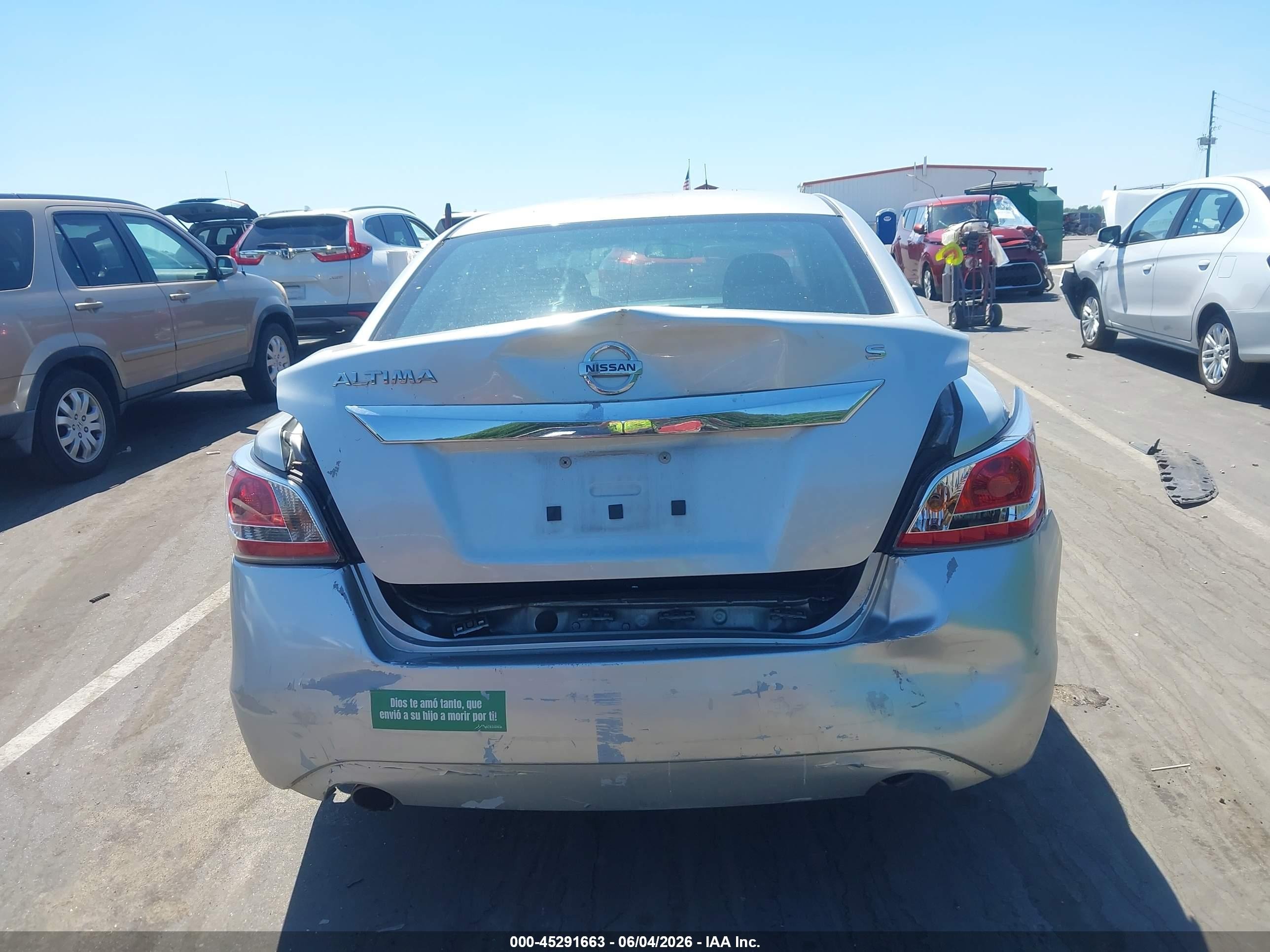 2015 Nissan Altima 2.5/2.5 S/2.5 Sl/2.5 Sv Silver vin: 1N4AL3AP1FC443635