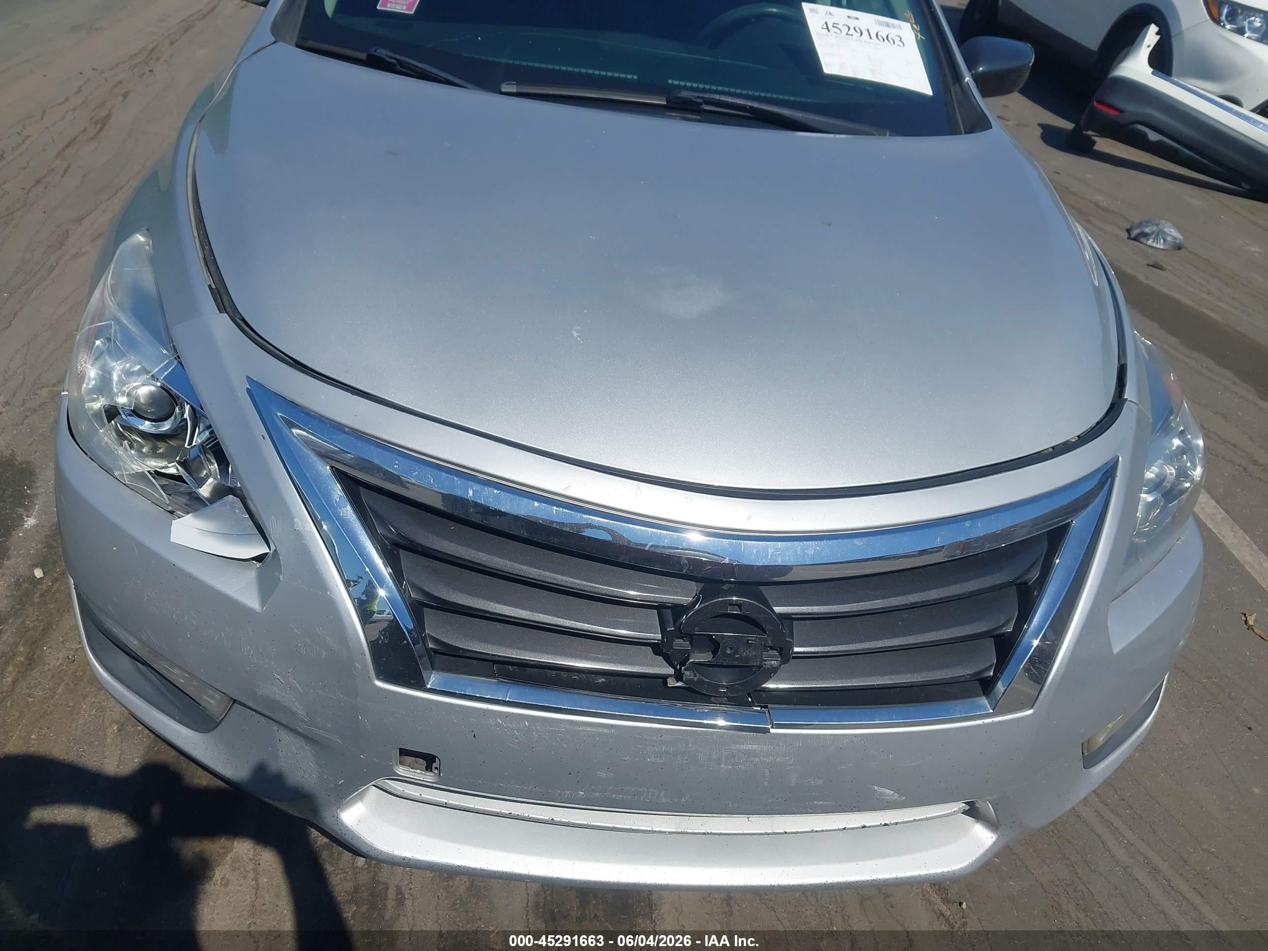 2015 Nissan Altima 2.5/2.5 S/2.5 Sl/2.5 Sv Silver vin: 1N4AL3AP1FC443635