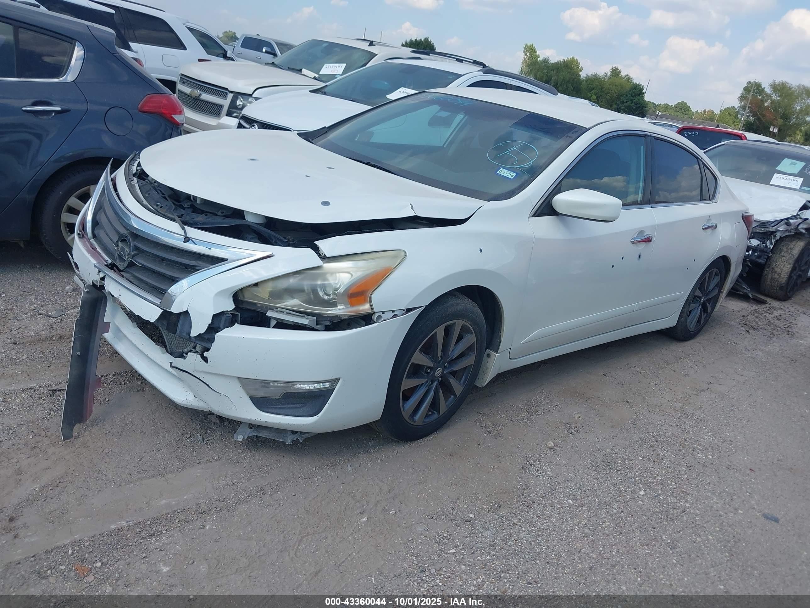 2015 Nissan Altima 2.5 S White vin: 1N4AL3AP1FC454764