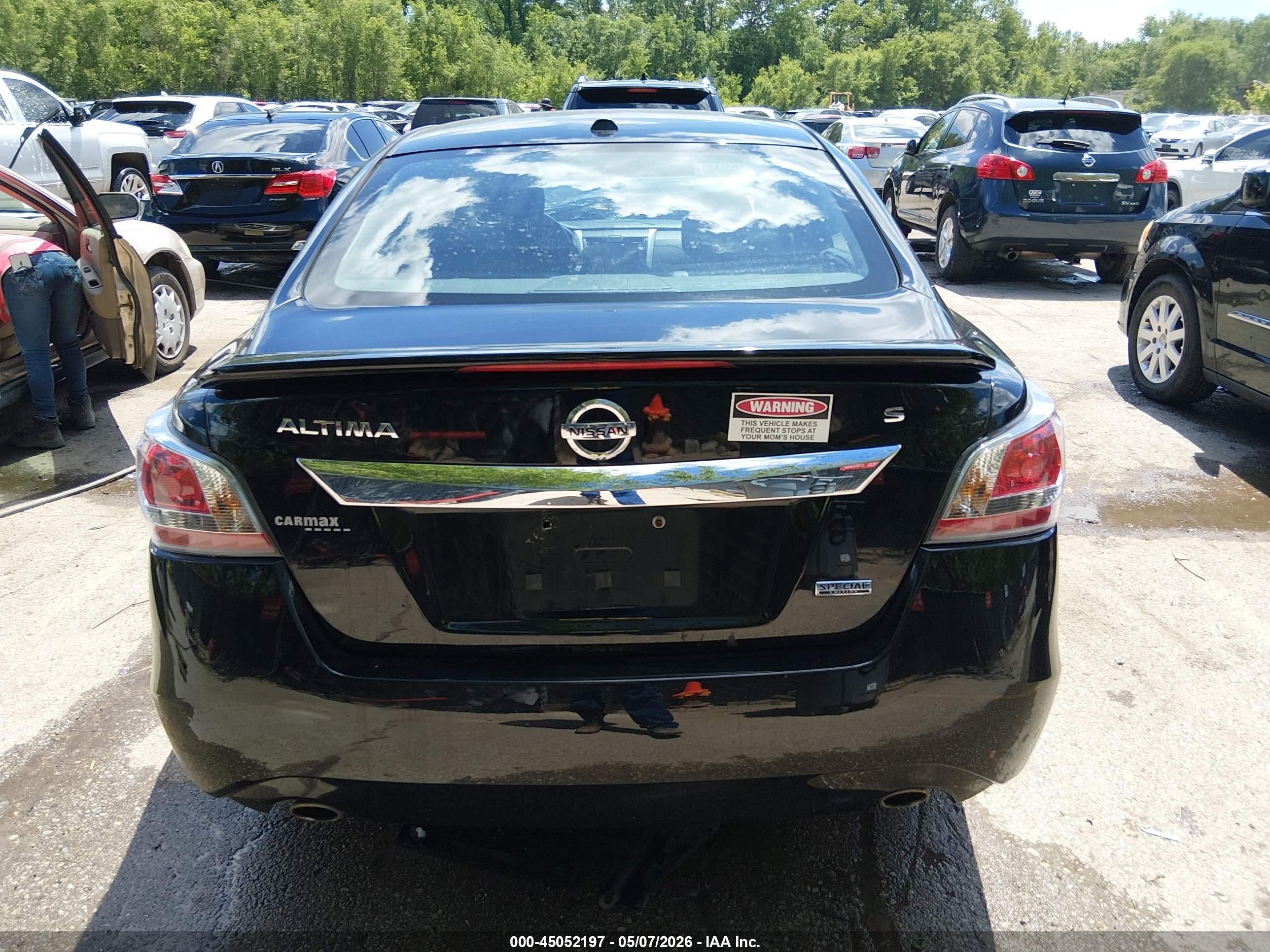 2015 Nissan Altima 2.5 S Черный vin: 1N4AL3AP1FC460029
