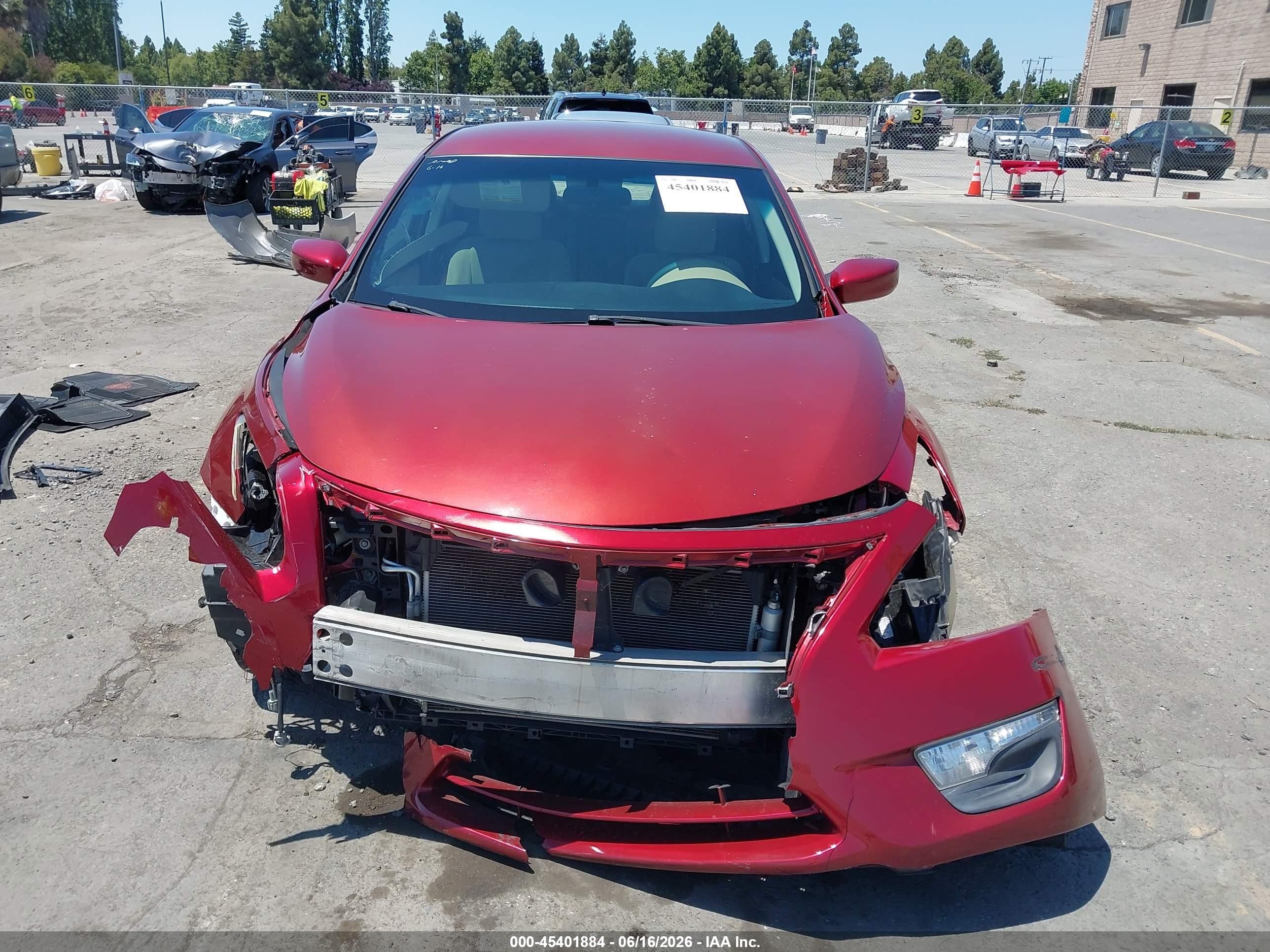 2015 Nissan Altima 2.5 S Красный vin: 1N4AL3AP1FC486002