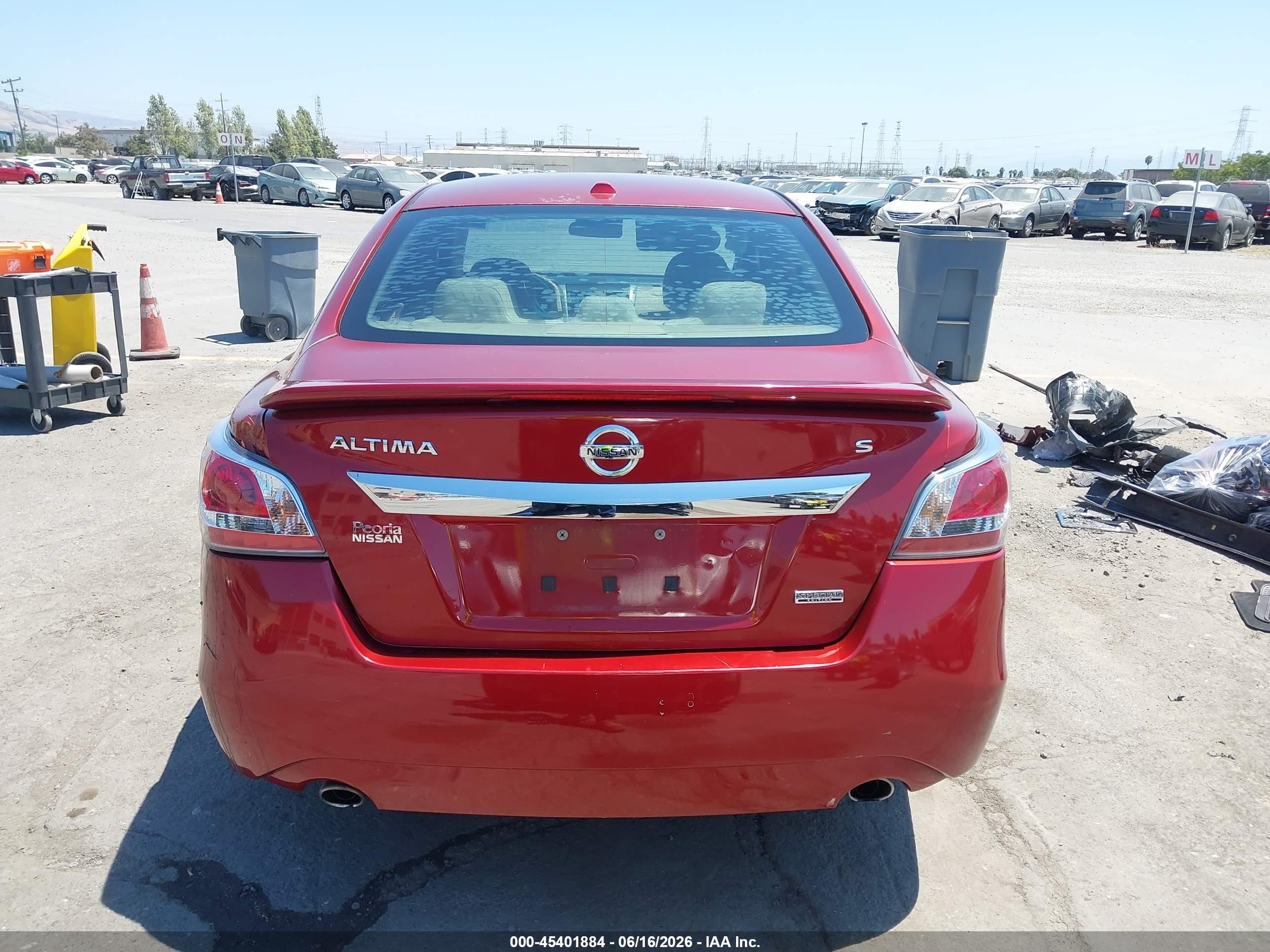 2015 Nissan Altima 2.5 S Красный vin: 1N4AL3AP1FC486002