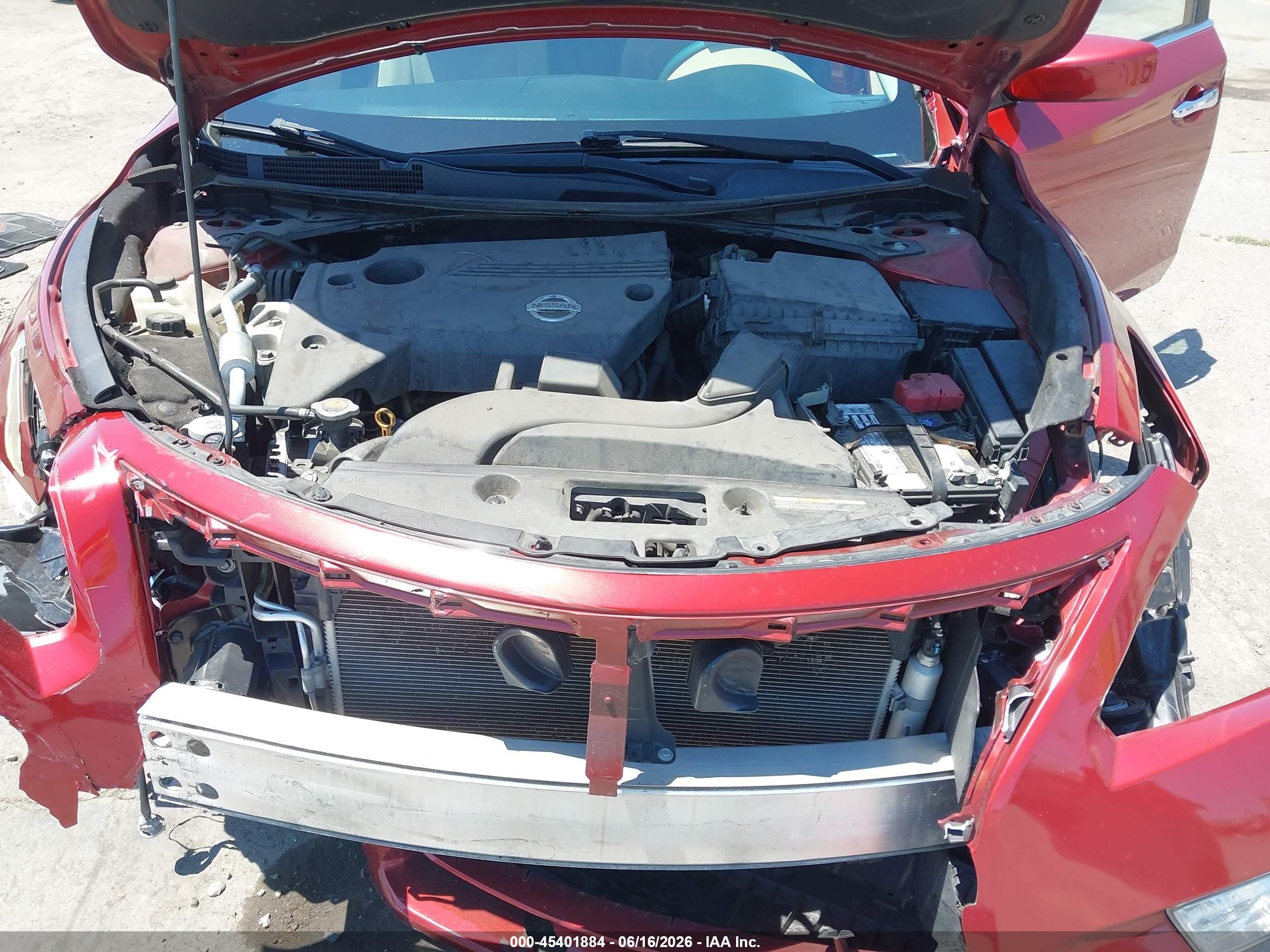 2015 Nissan Altima 2.5 S Красный vin: 1N4AL3AP1FC486002