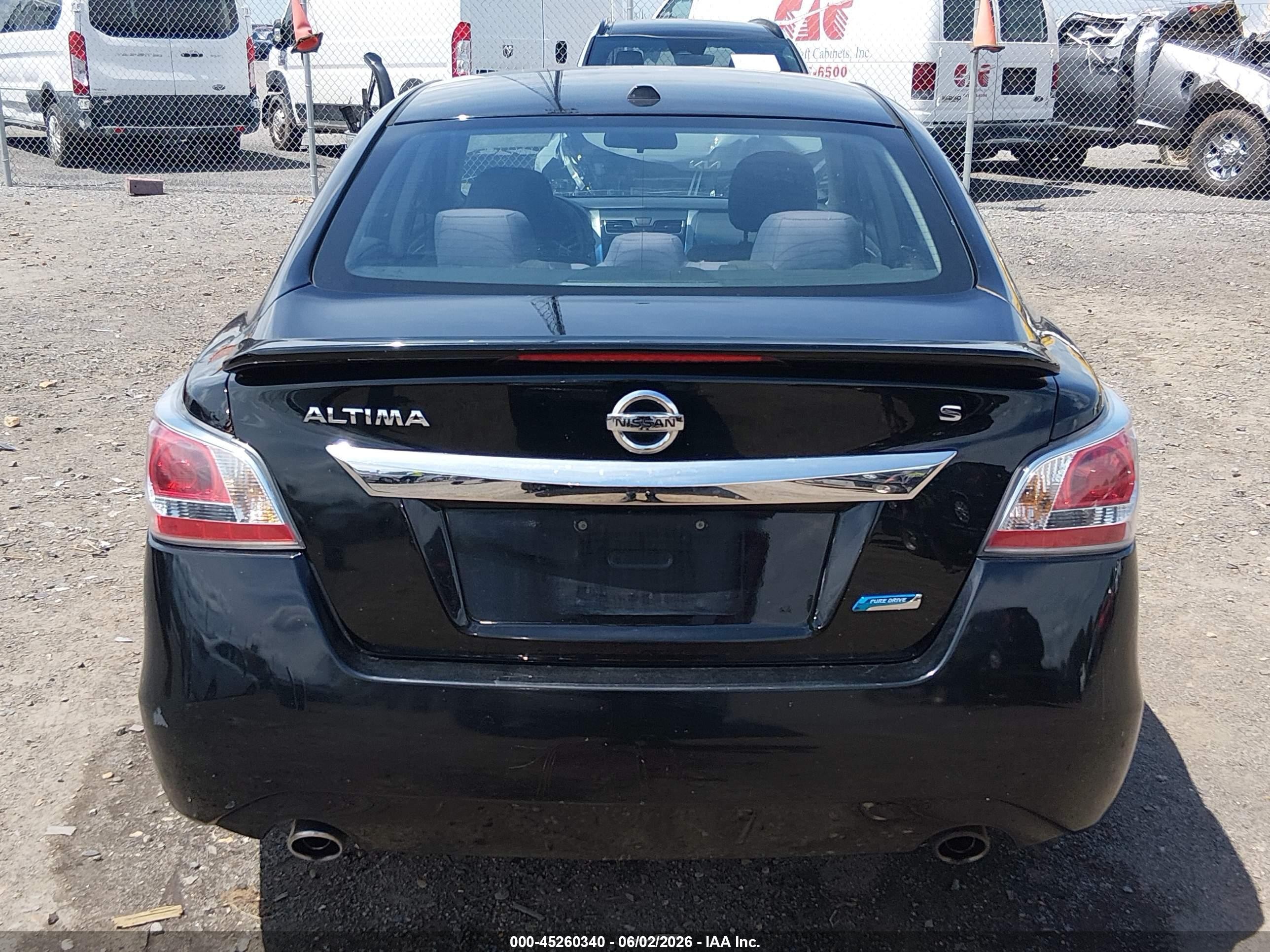2015 Nissan Altima 2.5 S Black vin: 1N4AL3AP1FC490065