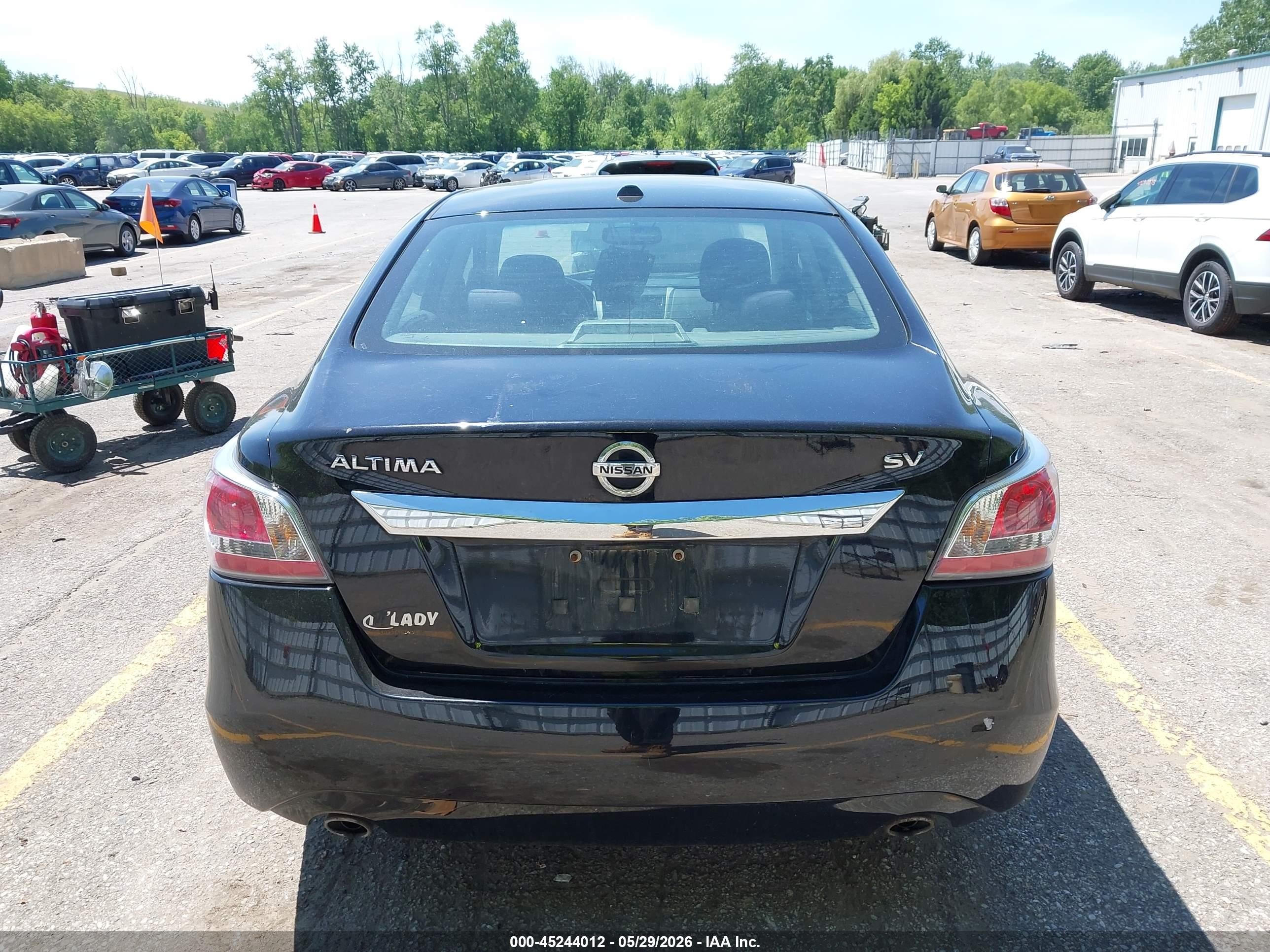 2015 Nissan Altima 2.5 Sv Black vin: 1N4AL3AP1FC498053