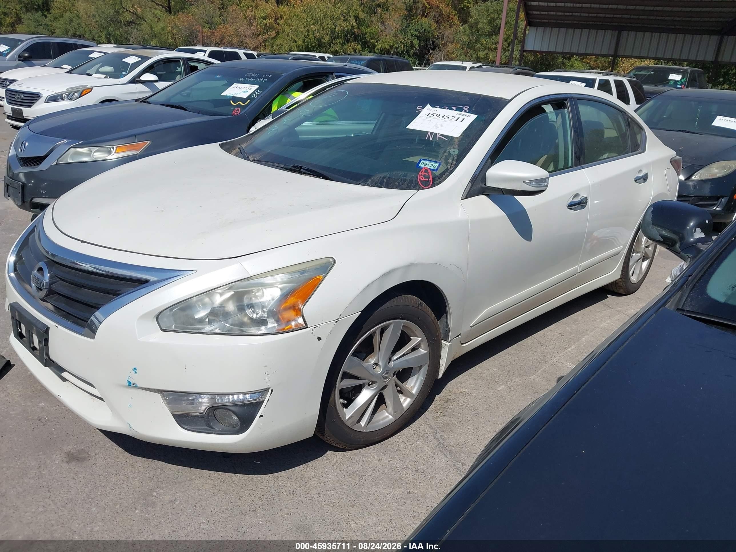 2015 Nissan Altima 2.5 Sl White vin: 1N4AL3AP1FC568358