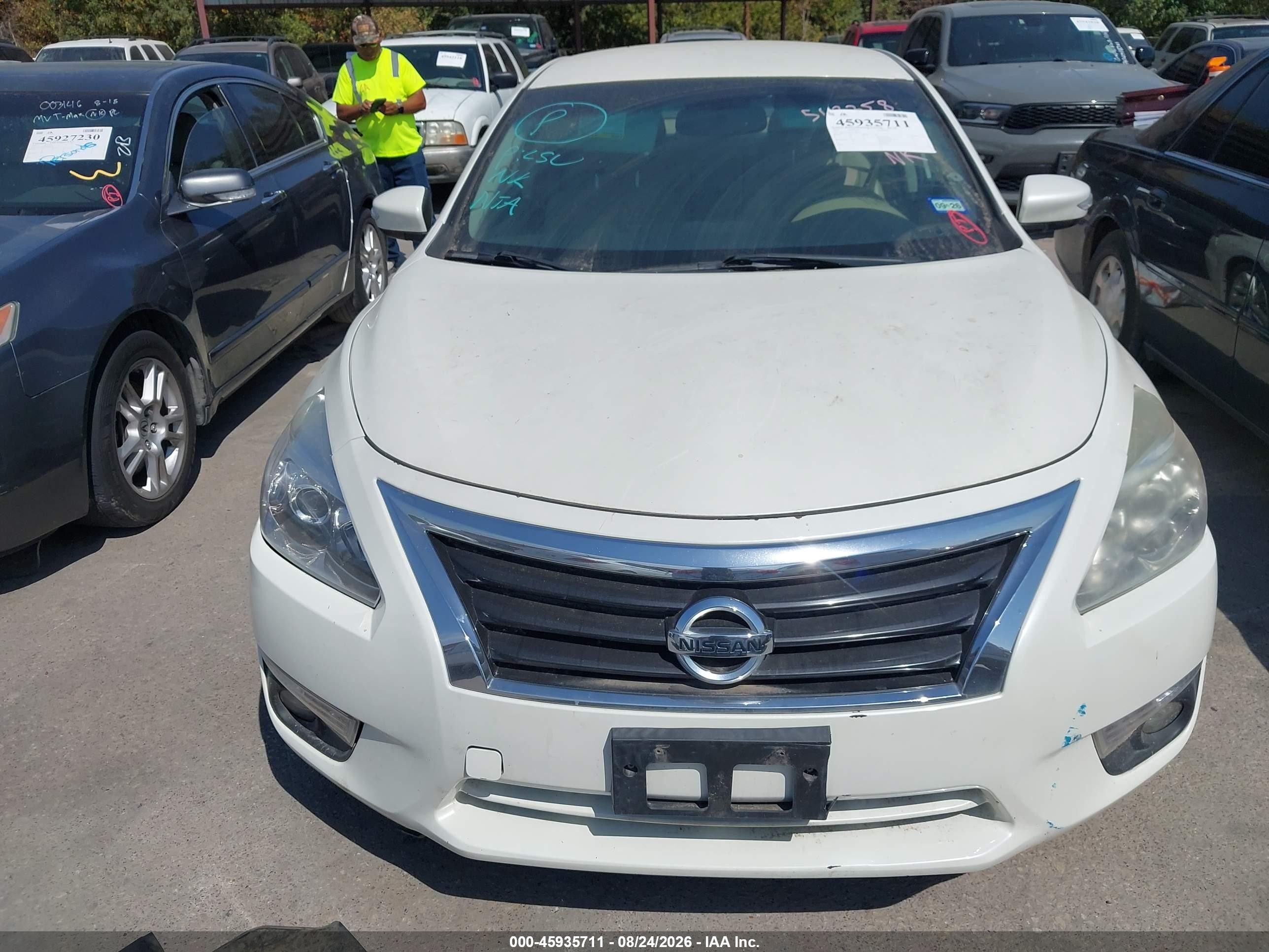 2015 Nissan Altima 2.5 Sl White vin: 1N4AL3AP1FC568358