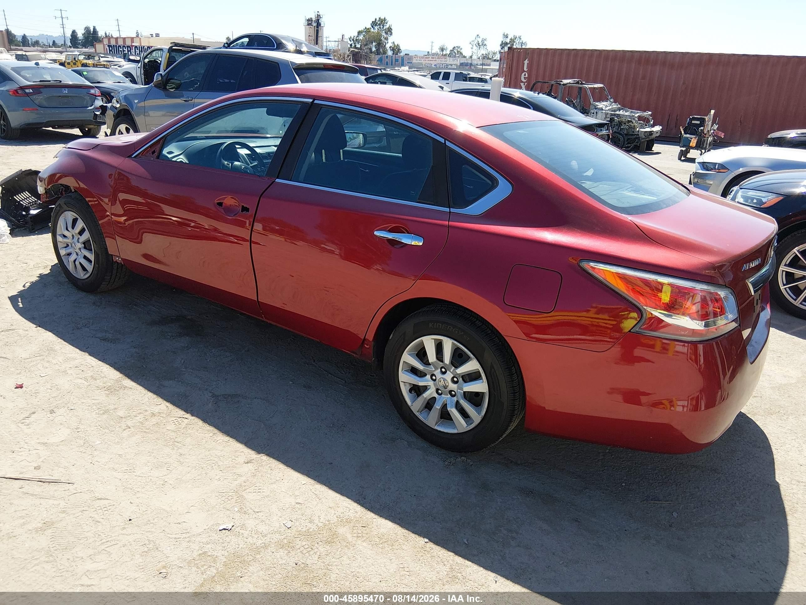 2015 Nissan Altima 2.5 S Red vin: 1N4AL3AP1FC569364